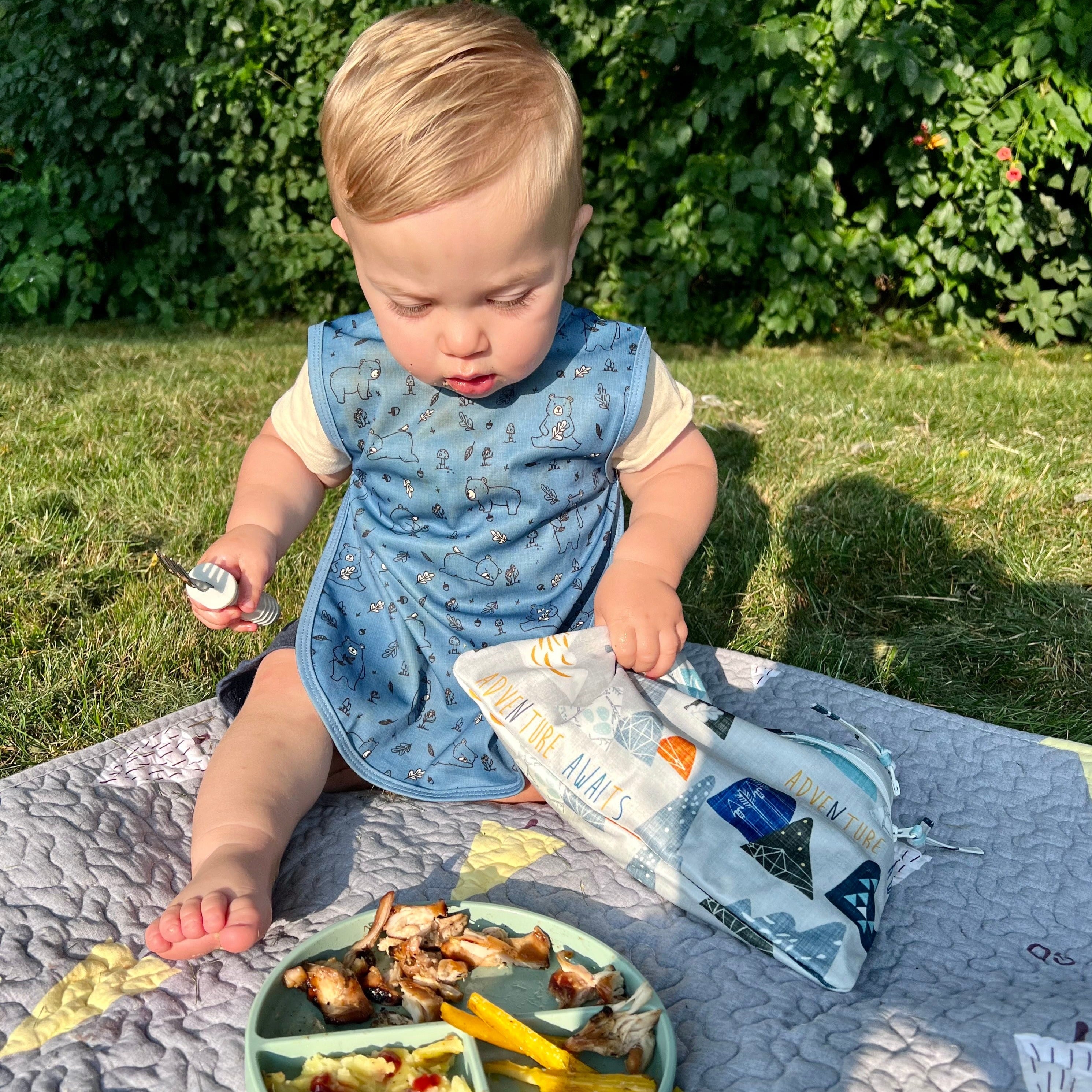 Bears In Blue Bapron SALE **PRESCHOOL SIZE ONLY**