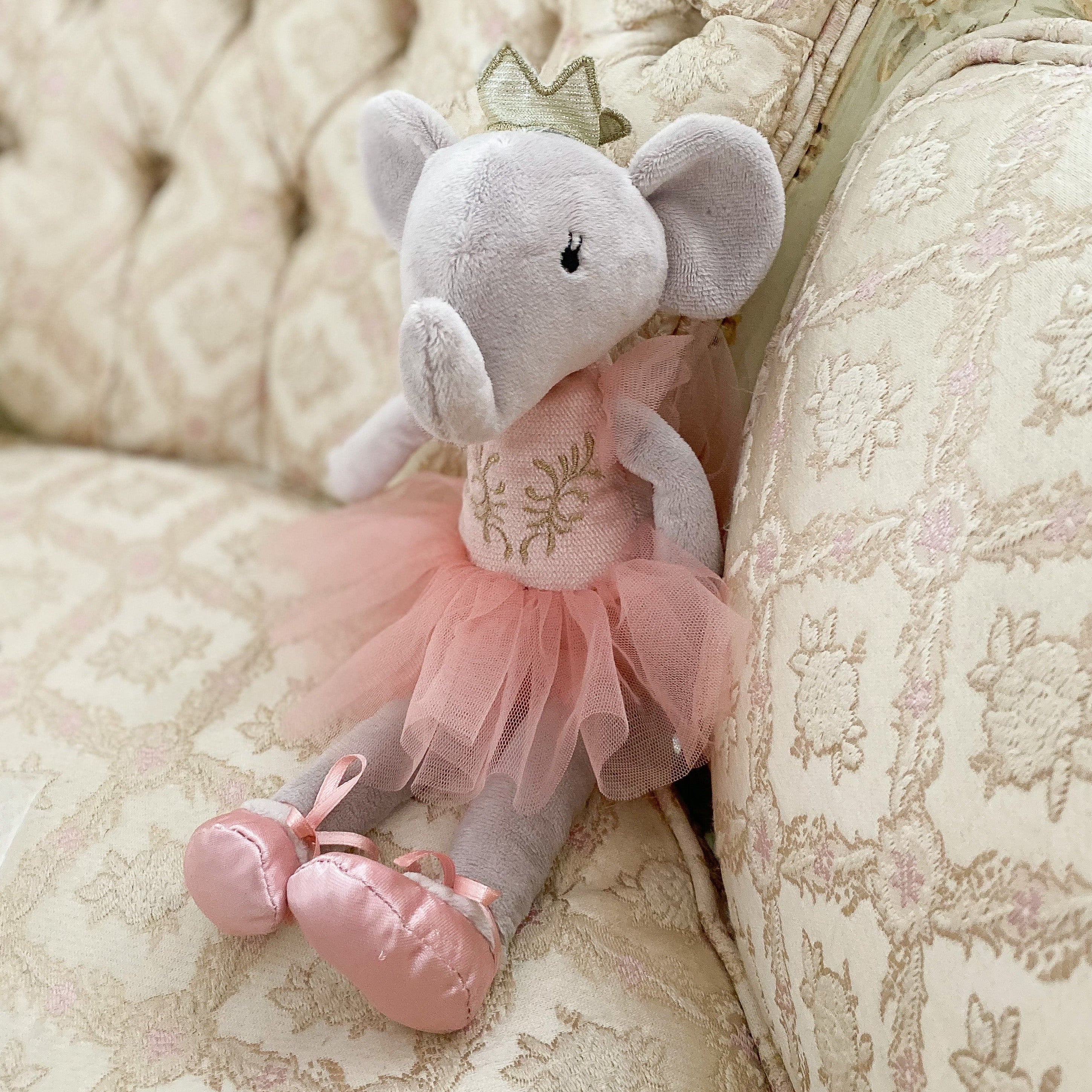 Princess Evelyn Elephant Stuffed Toy MON AMI   