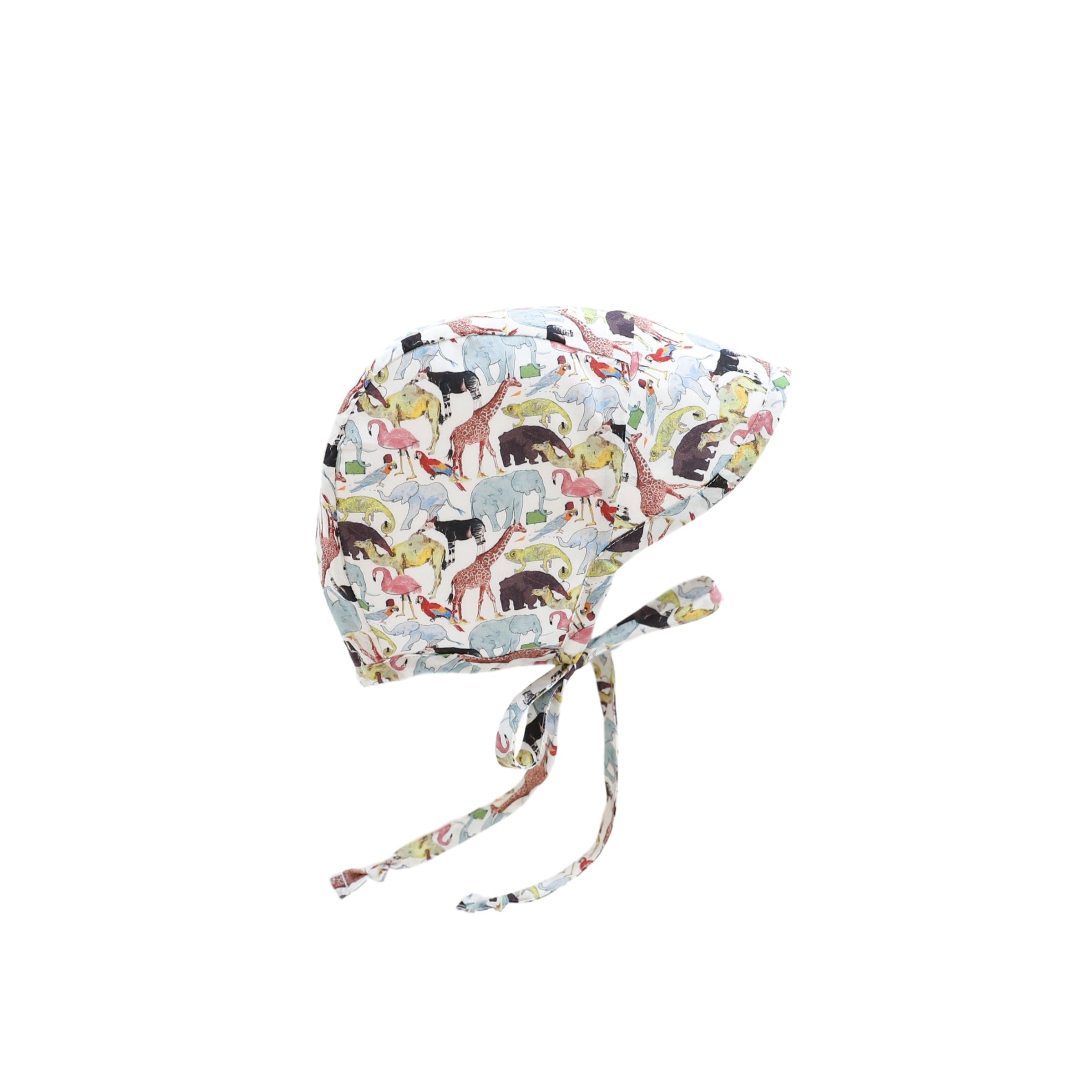 Brimmed Queue for the Zoo Bonnet Cotton-Lined Made with Liberty® Fabric