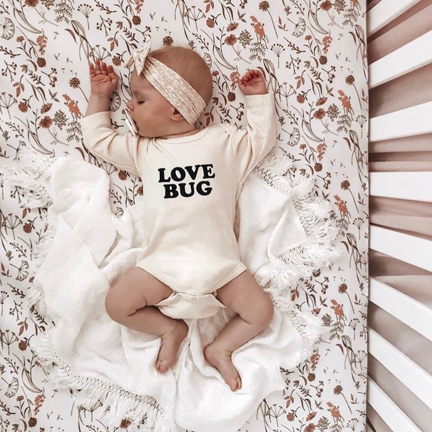 Love Bug - Long Sleeve Organic Cotton Bodysuit