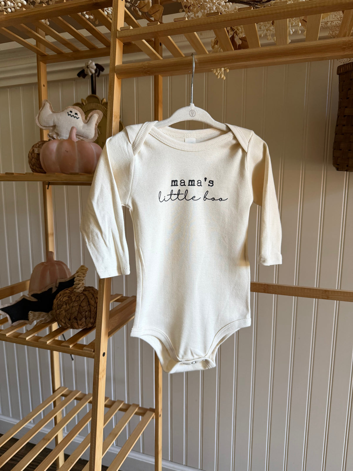Mama's Little Boo Organic Bodysuit Long Sleeve