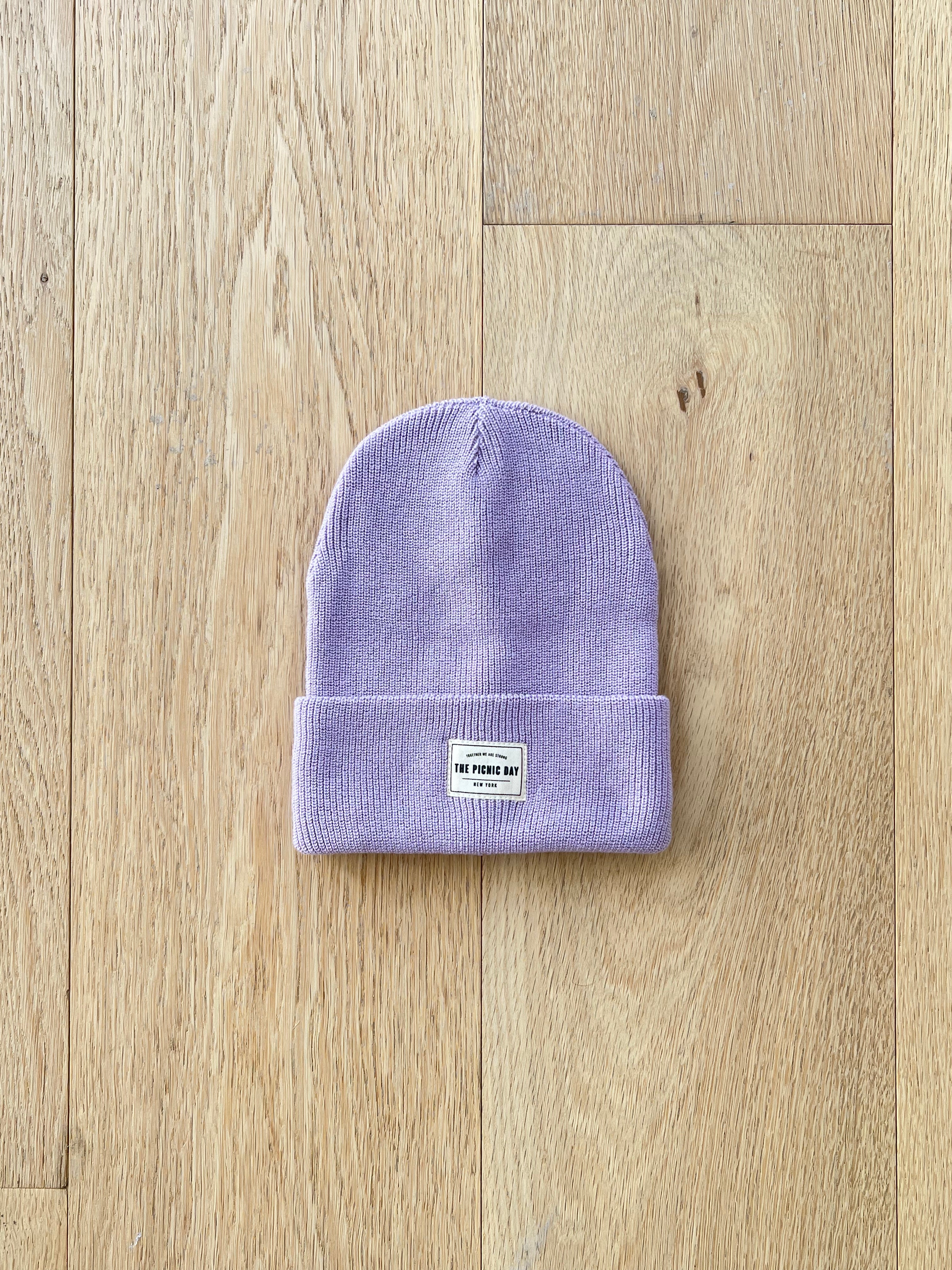 Cotton Beanie Kids  The picnic day Lavender  