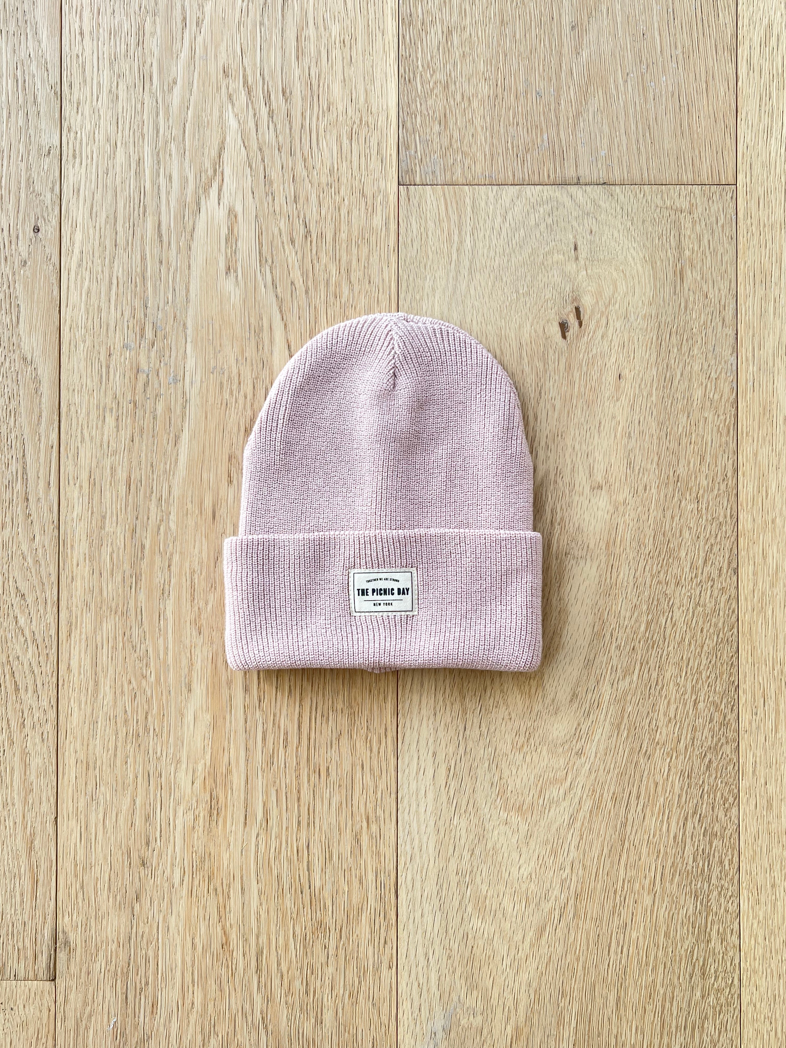 Cotton Beanie Kids  The picnic day Baby Pink  