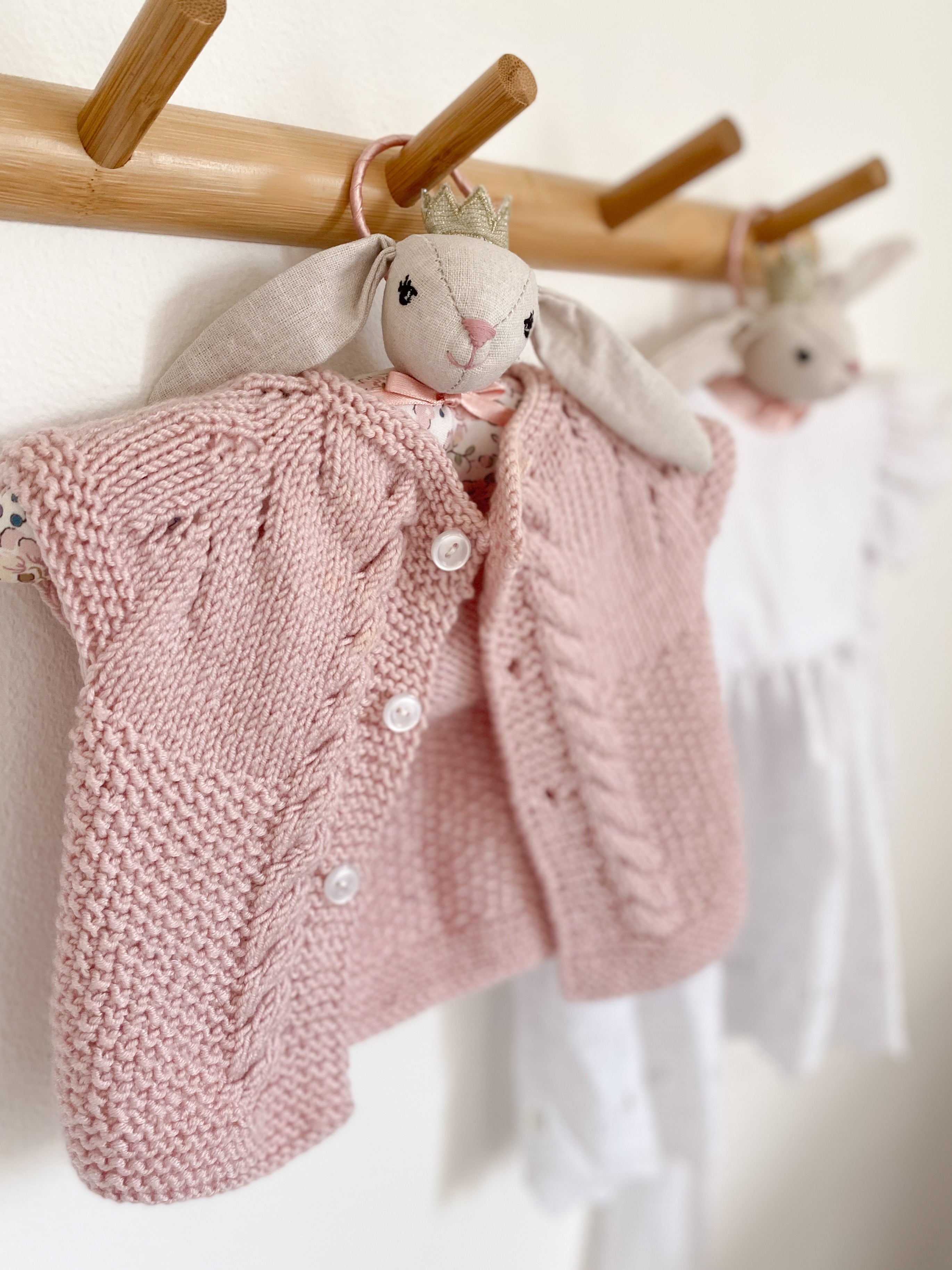 Padded Bunny Princess Baby Hangers Set of 2