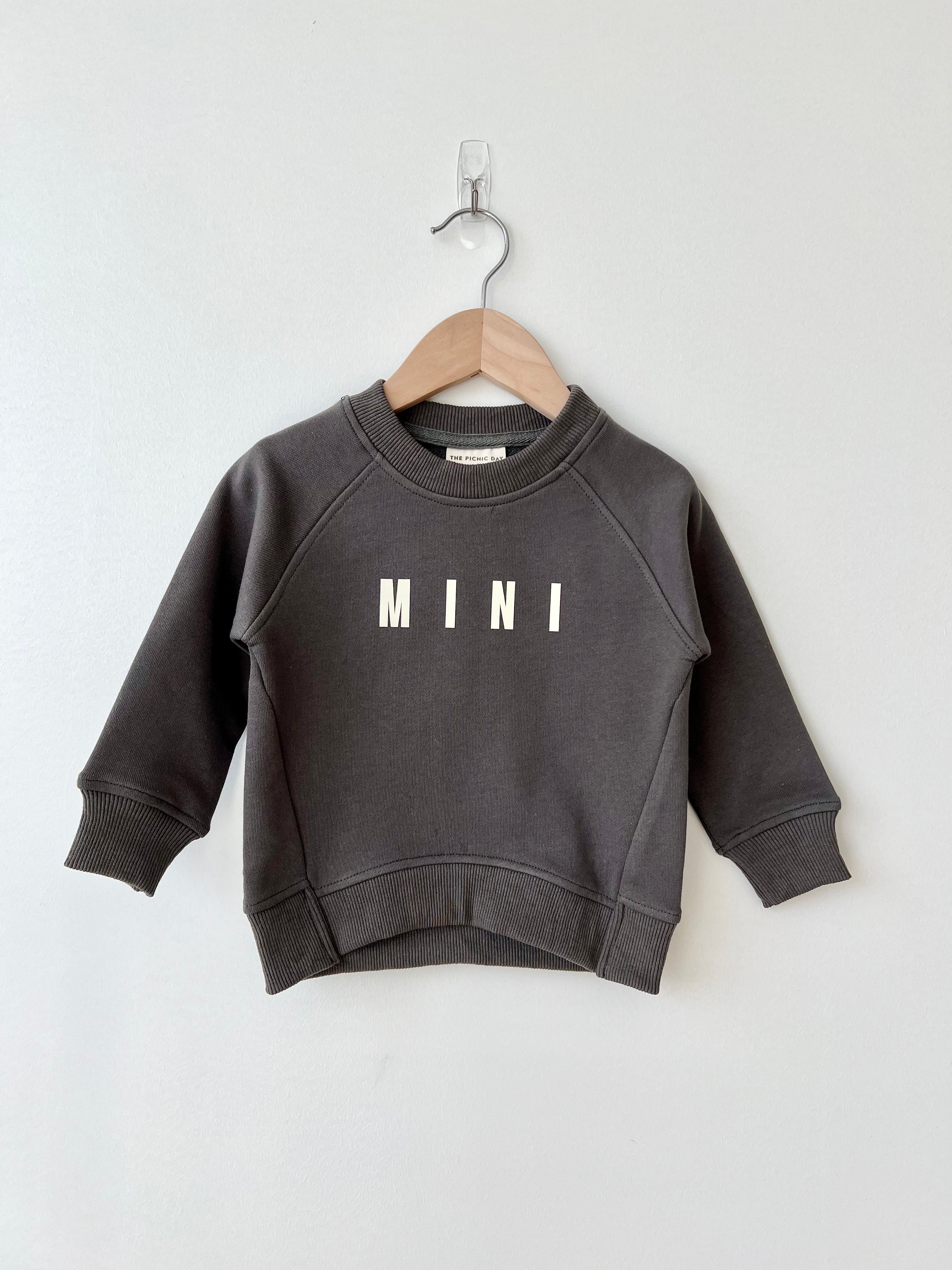 MINI Sweatshirt Dark Gray Baby & Toddler Tops The picnic day   