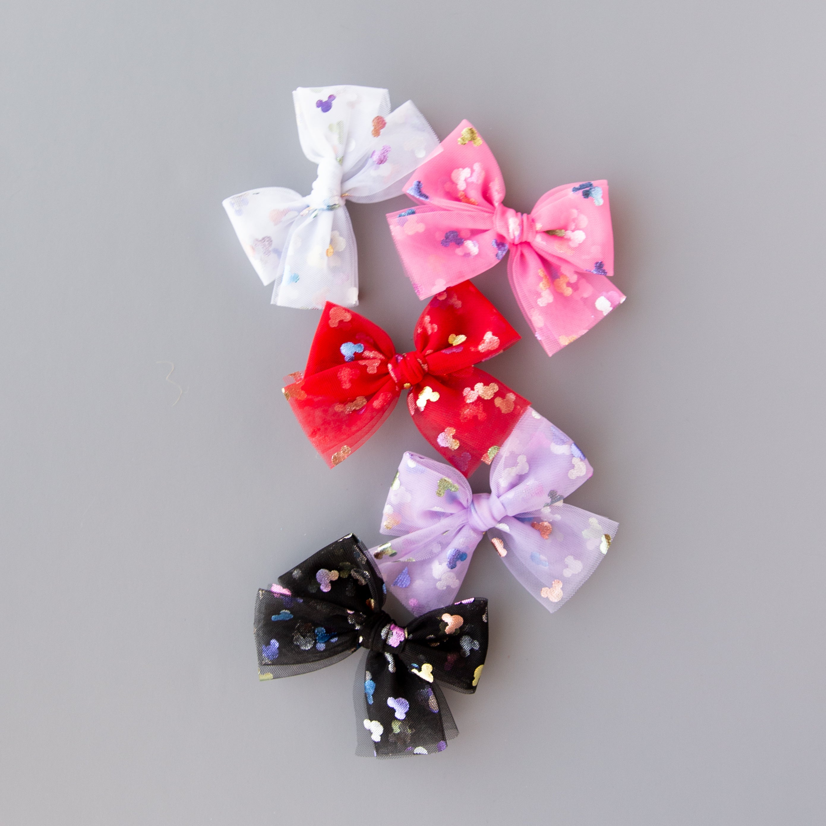 Bibbidi Bobbidi - Black | Tulle Bow - Pigtail Set