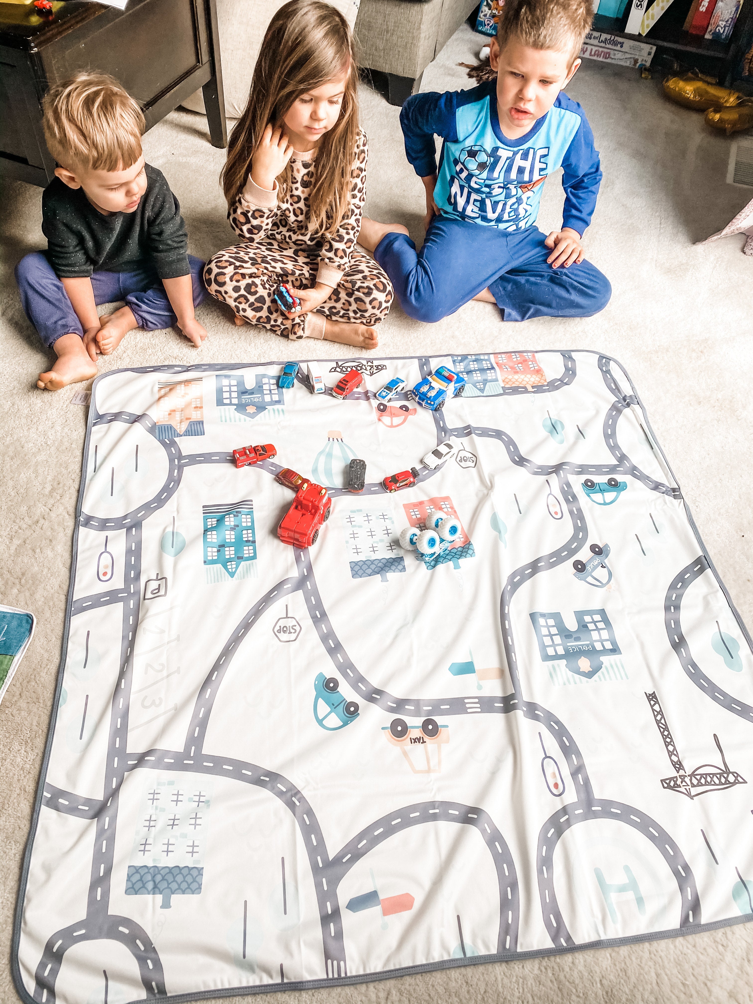 Tiny Town Splash Mat - A Waterproof Catch-All for Highchair Spills and More!  BapronBaby   