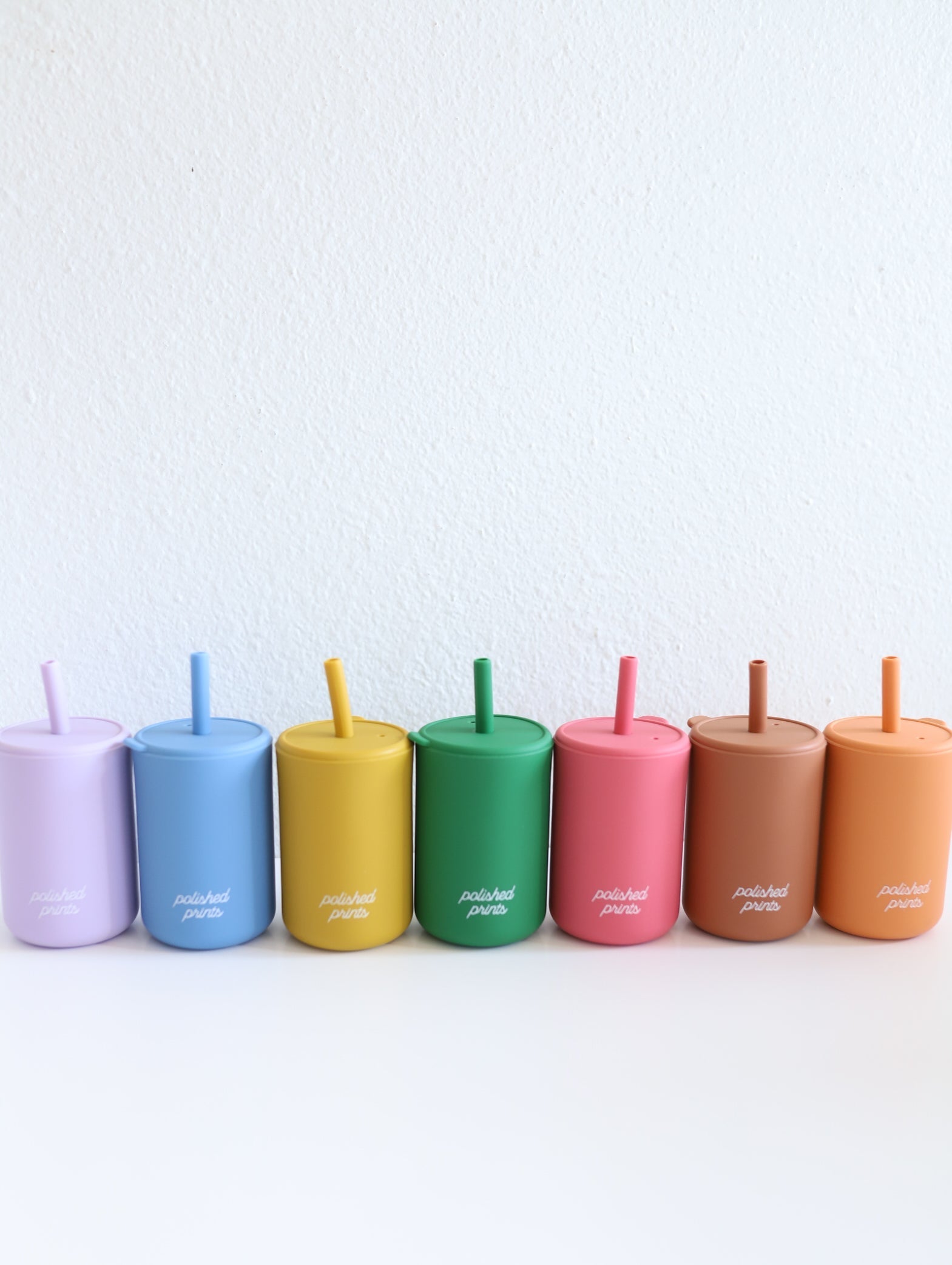 Silicone Straw Cup with Lid | Creamsicle Orange