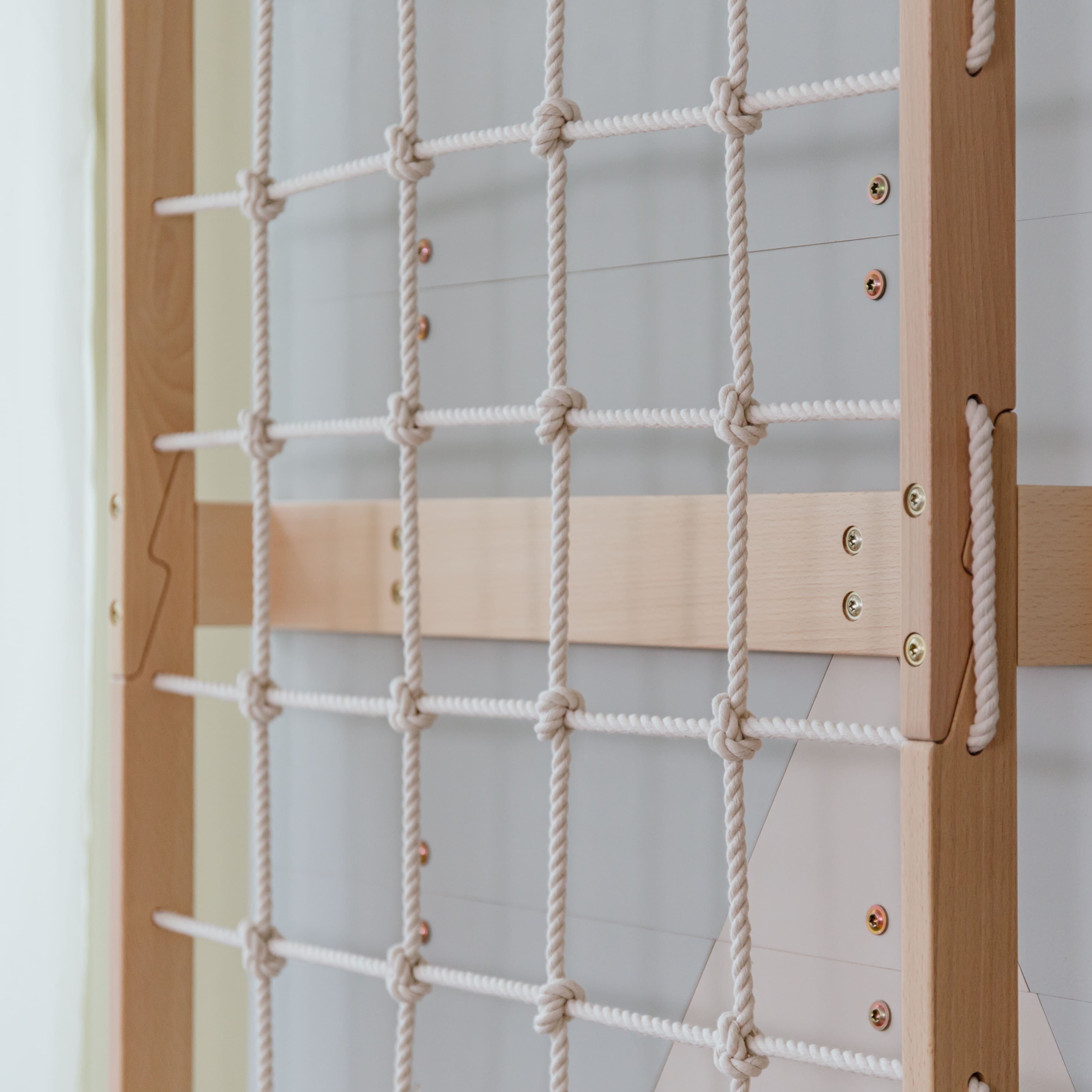 Wood and Hearts 3-in-1 Swedish Ladder Wall Gym for Kids 3+