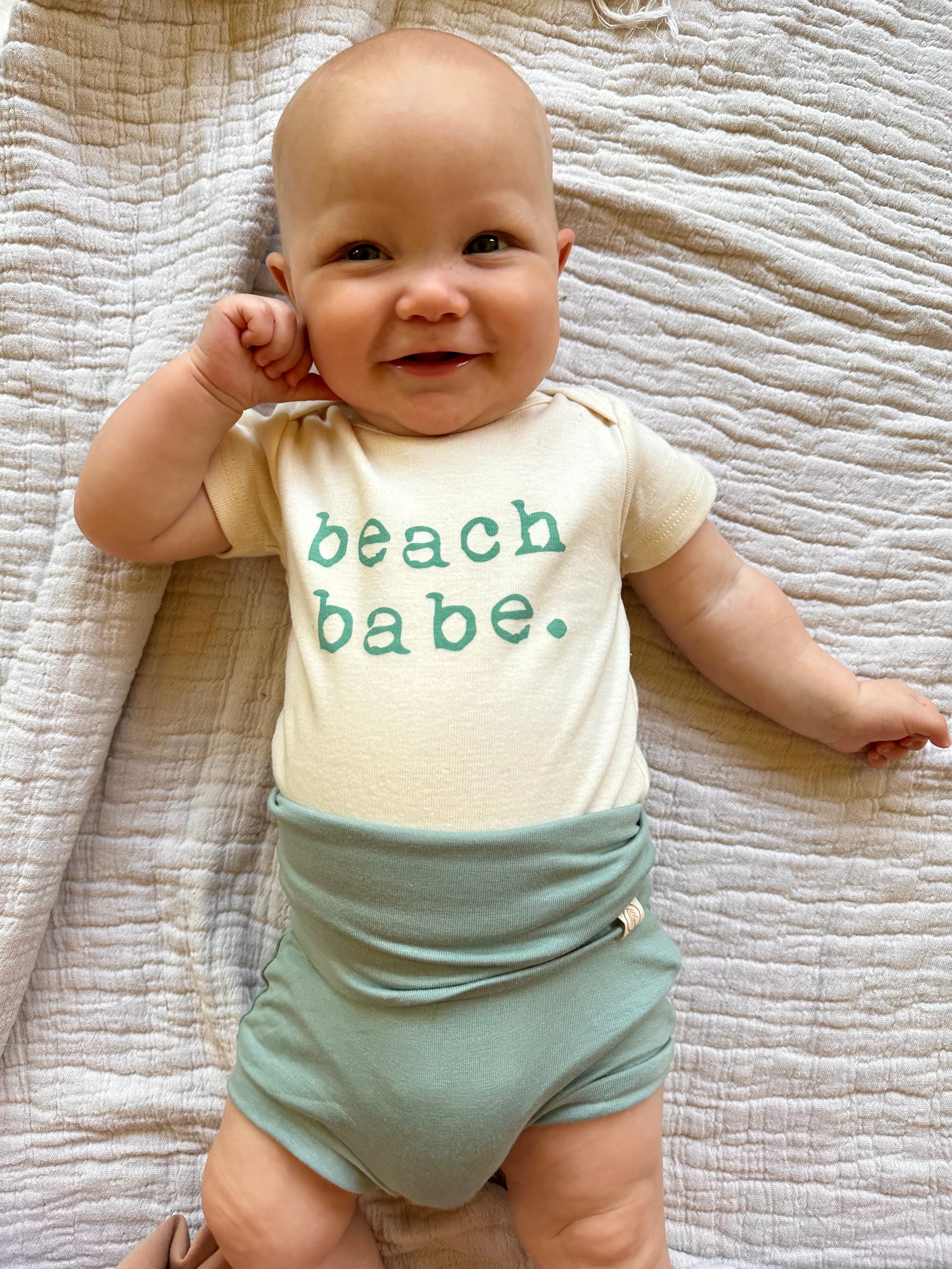 Fold-Over Bloomers | Baby & Toddler | Luxury Bamboo | Seafoam