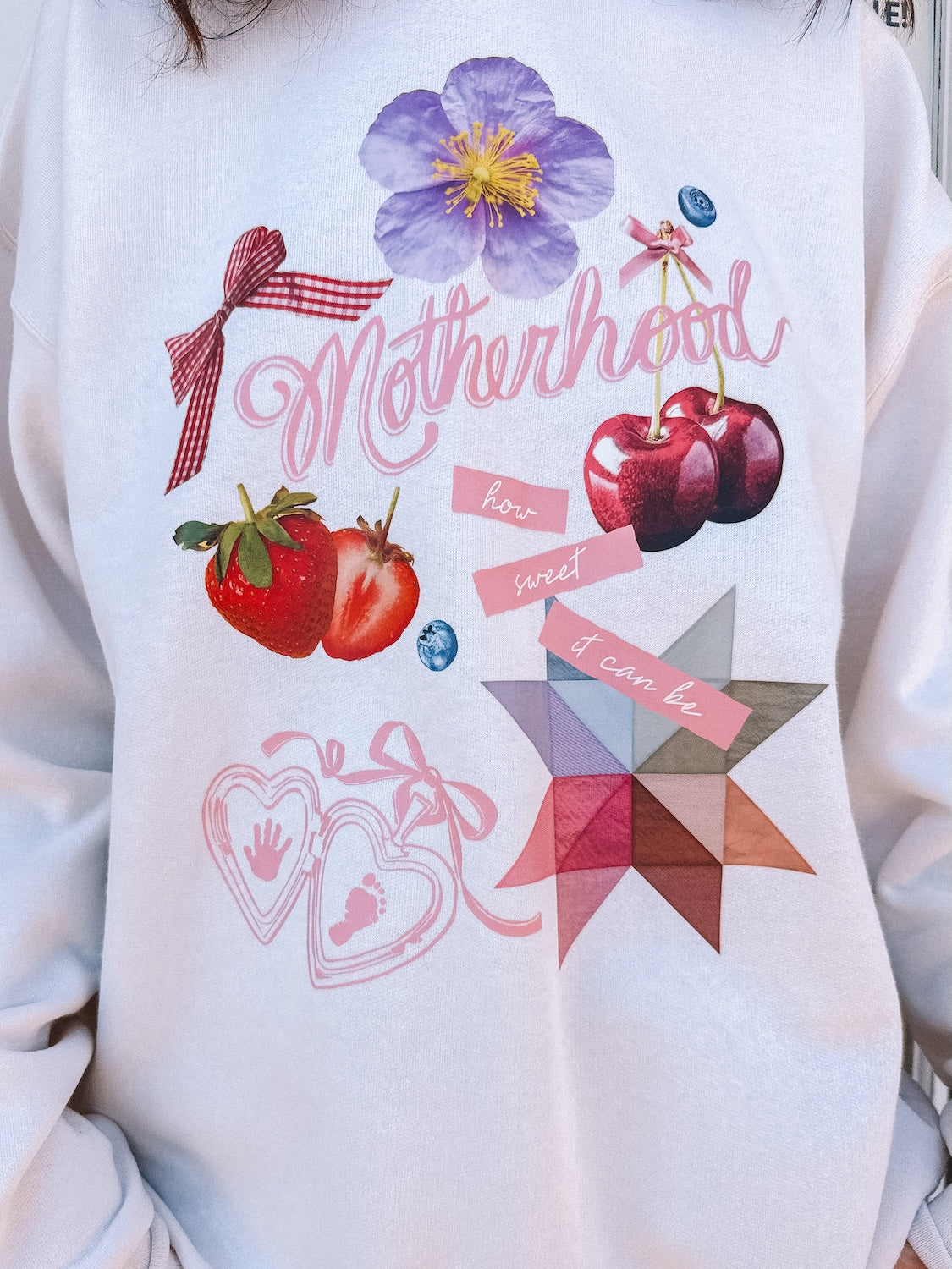 sweet motherhood crewneck