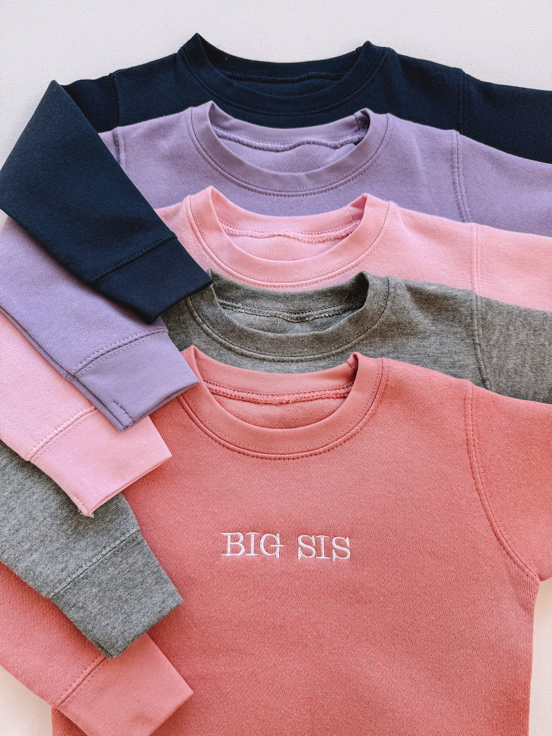 original embroidered sibling crewneck
