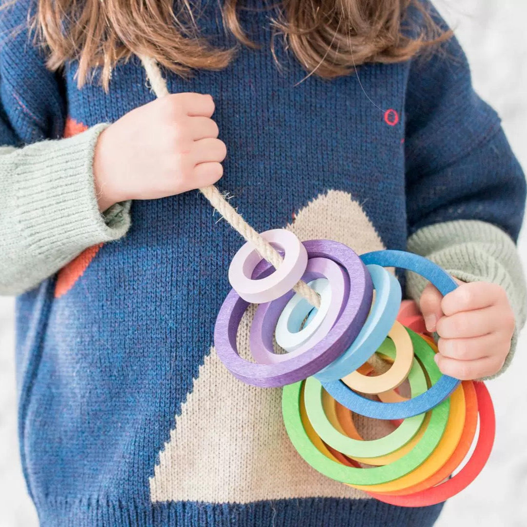 **Pre-Order (Ships in 2–3 Weeks)**24-Piece Rainbow Nesting Rings