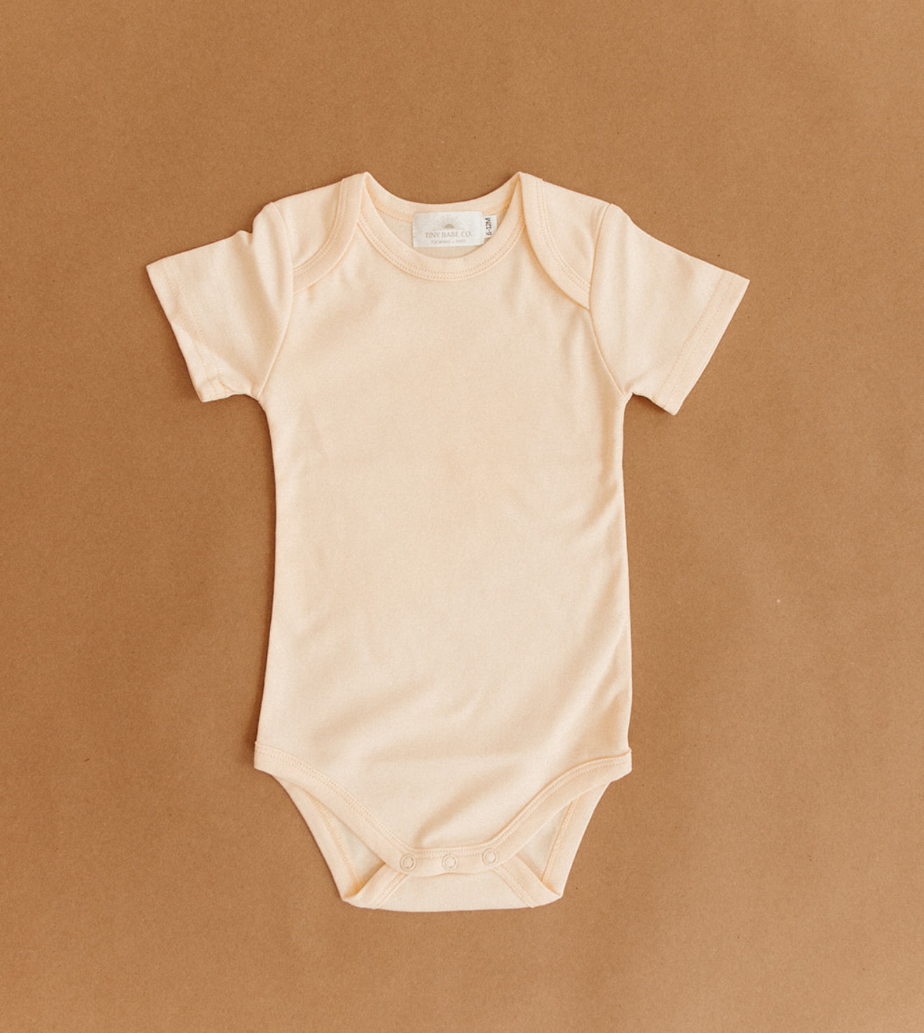 Organic Cotton Bodysuit - Pale Yellow