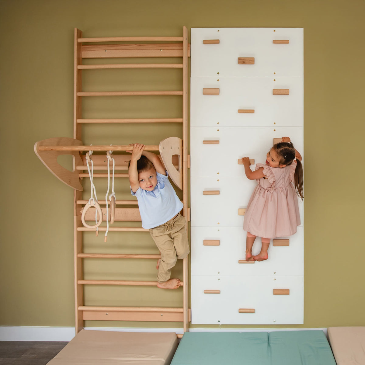 4-in-1 Swedish Wall Kit for Playroom