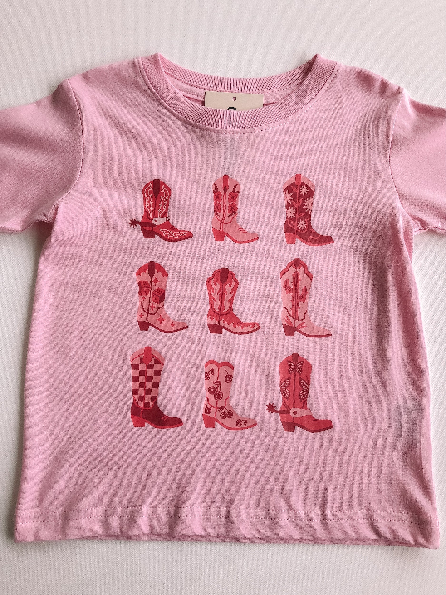 pink boots tee