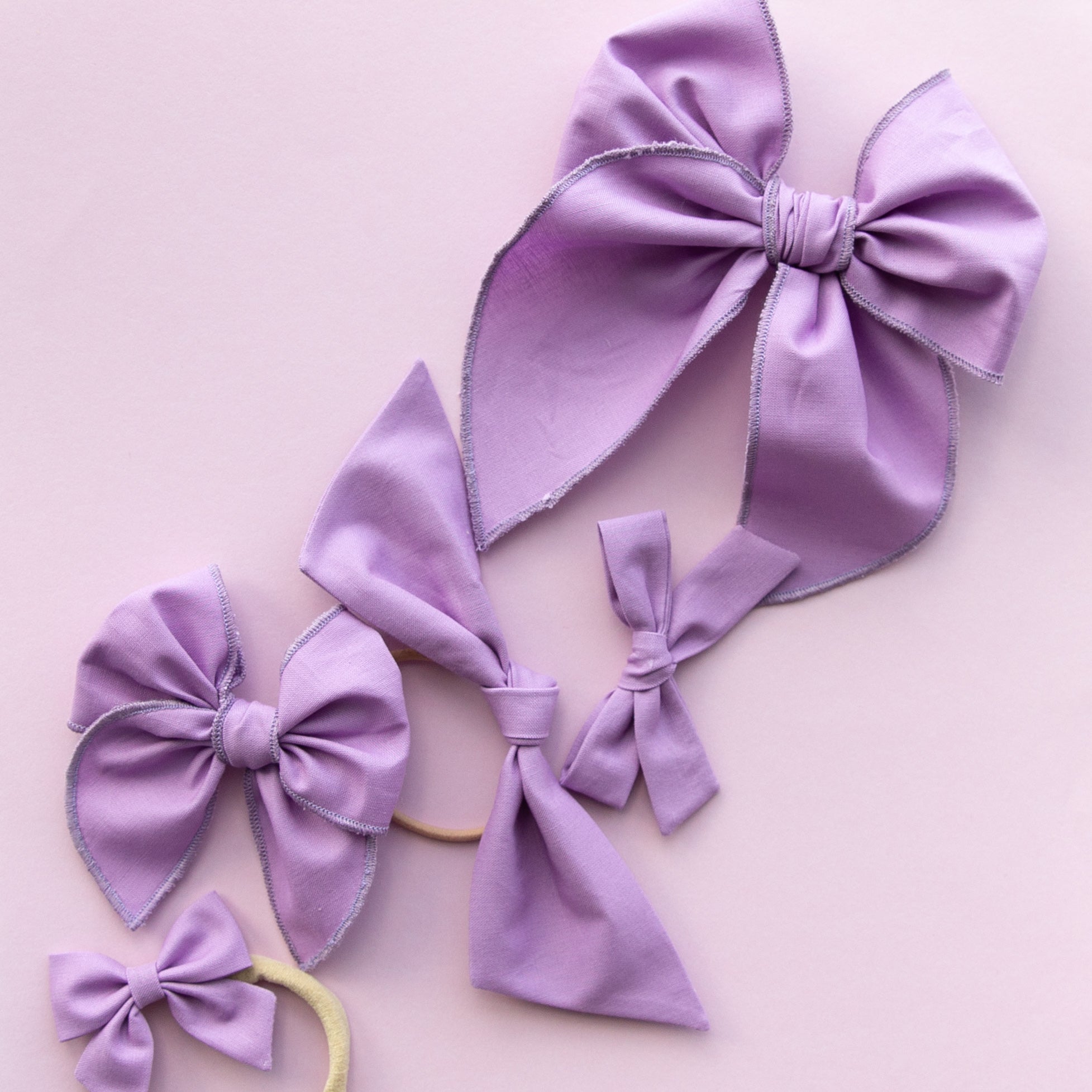 Striking Purple | Pigtail Set - Petite Party Bow