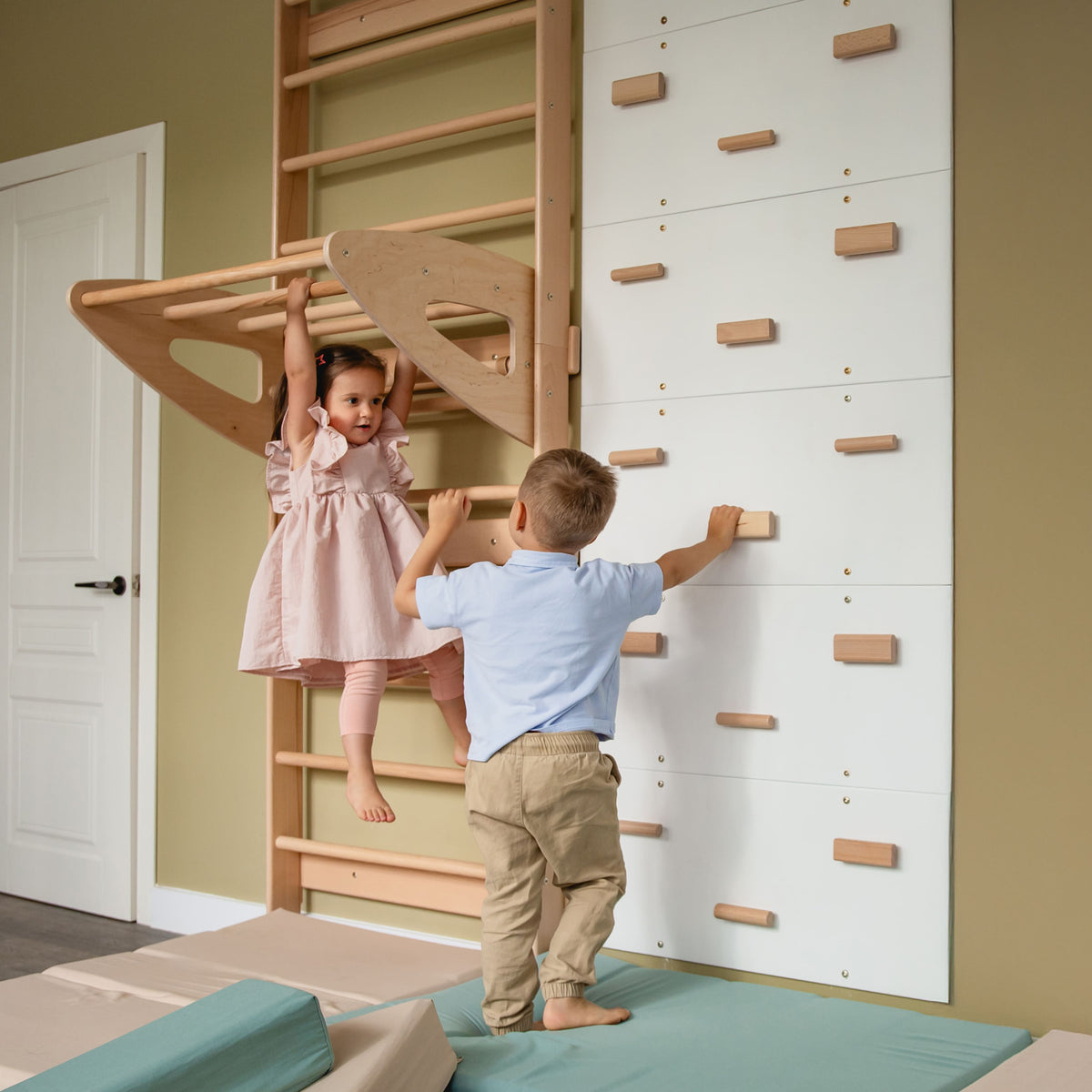 4-in-1 Swedish Wall Kit for Playroom