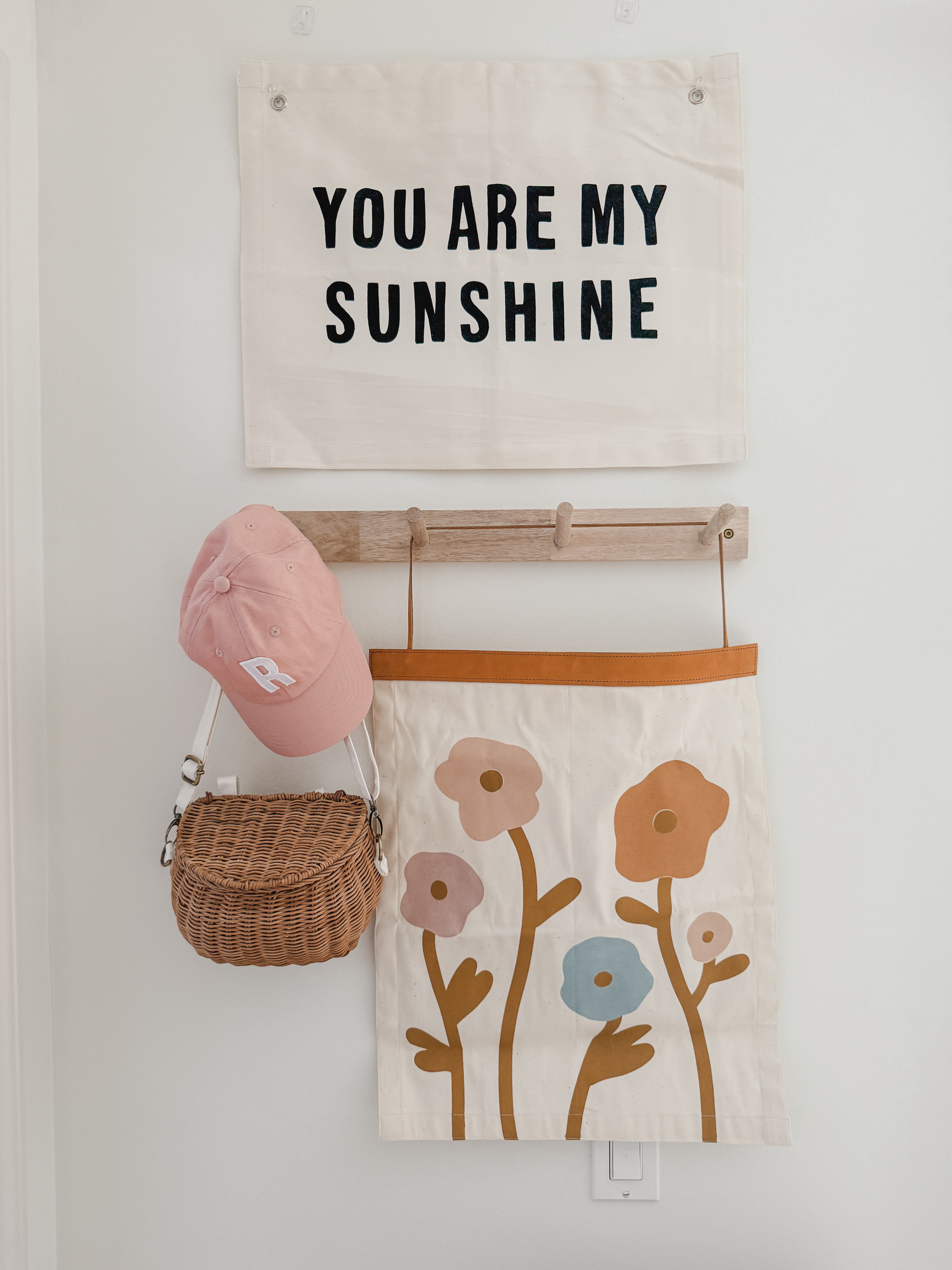 bloom leather strip banner