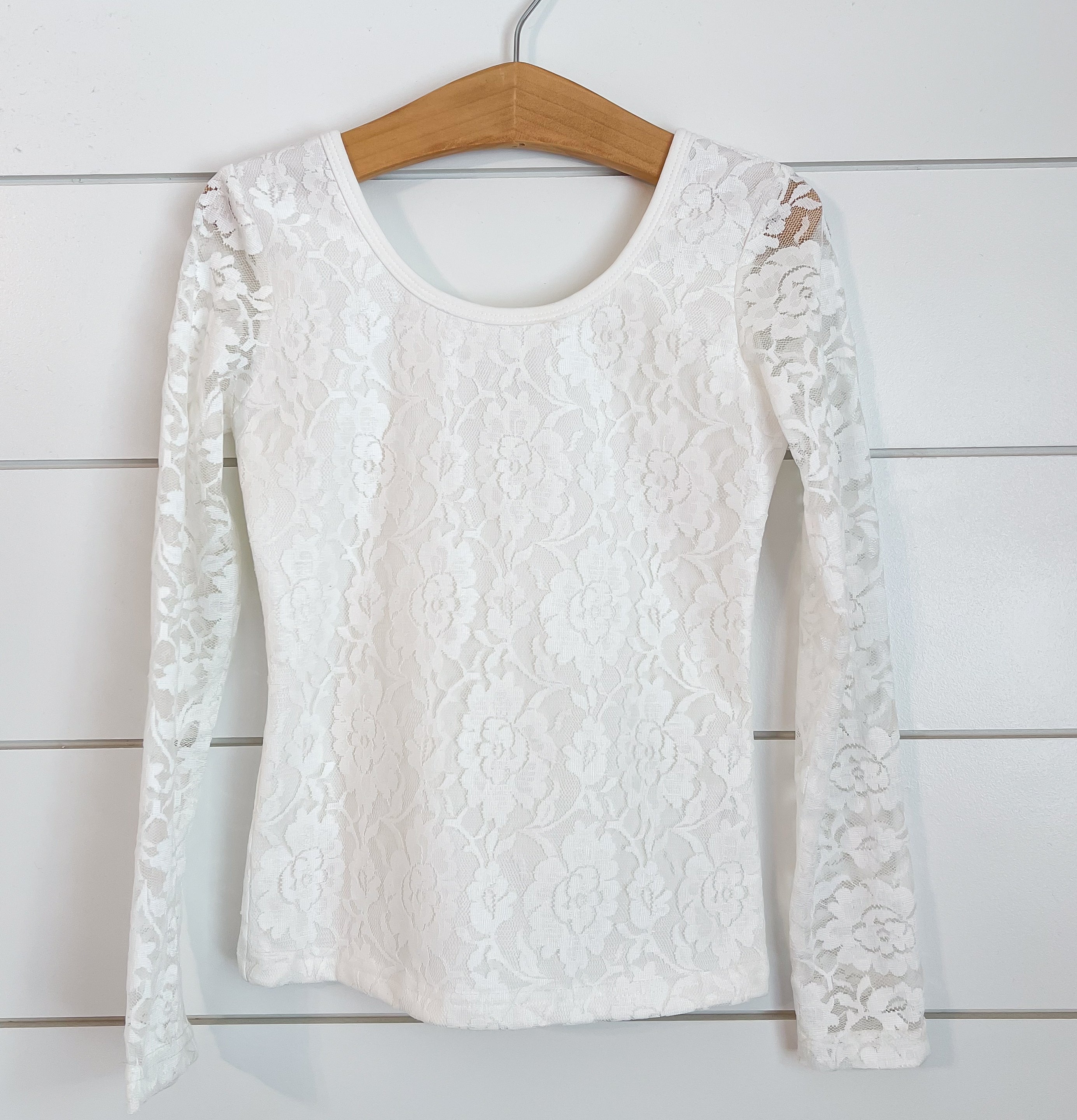 Lace Layering Top Cotton Bodice (WHITE & CREAM) RTS