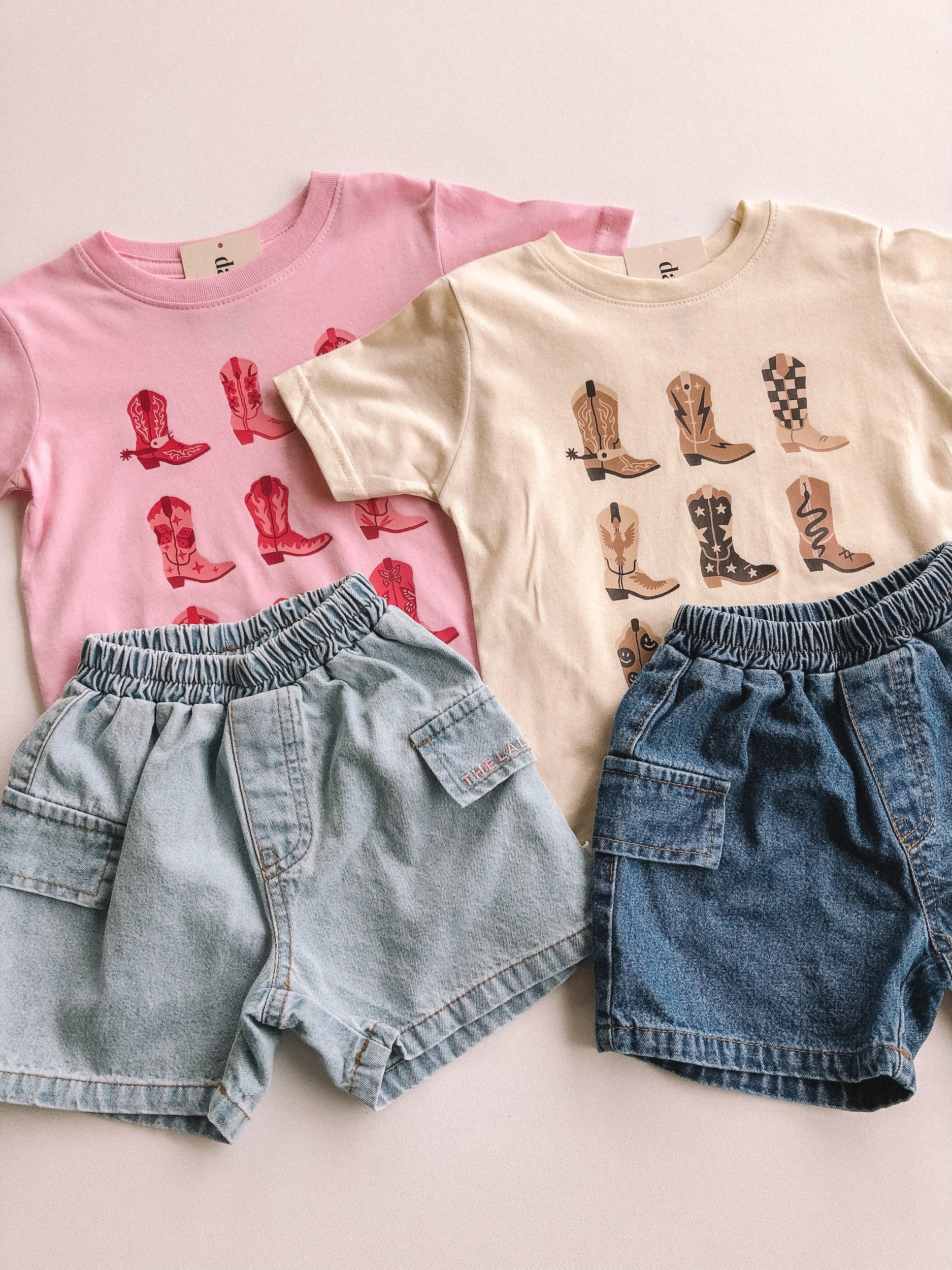pink boots tee