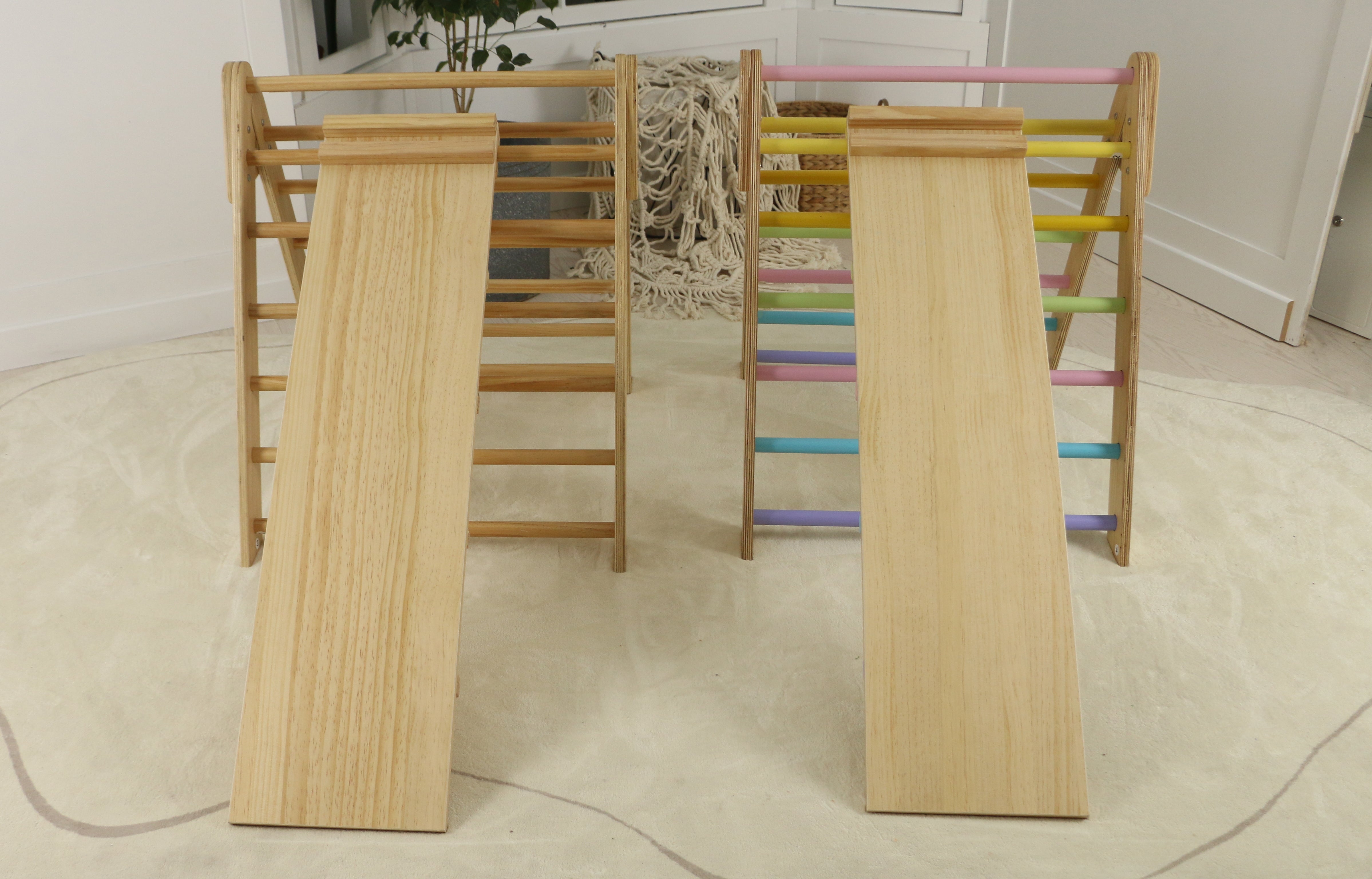 Olive- Pikler Triangle Ladder and Climber Slide - Multiple Sizes Indoor Avenlur.com   