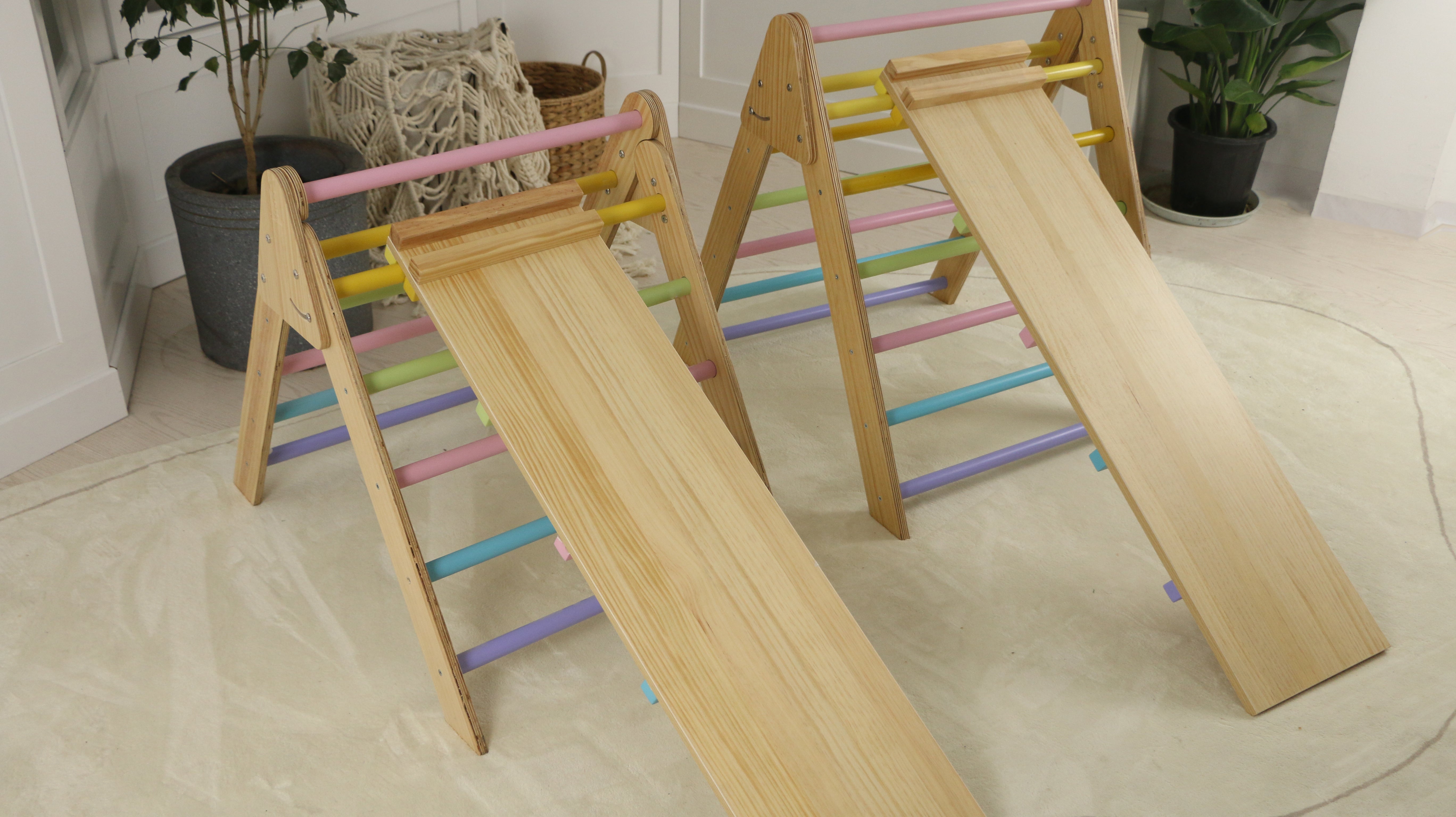 Olive- Pikler Triangle Ladder and Climber Slide - Multiple Sizes Indoor Avenlur.com   