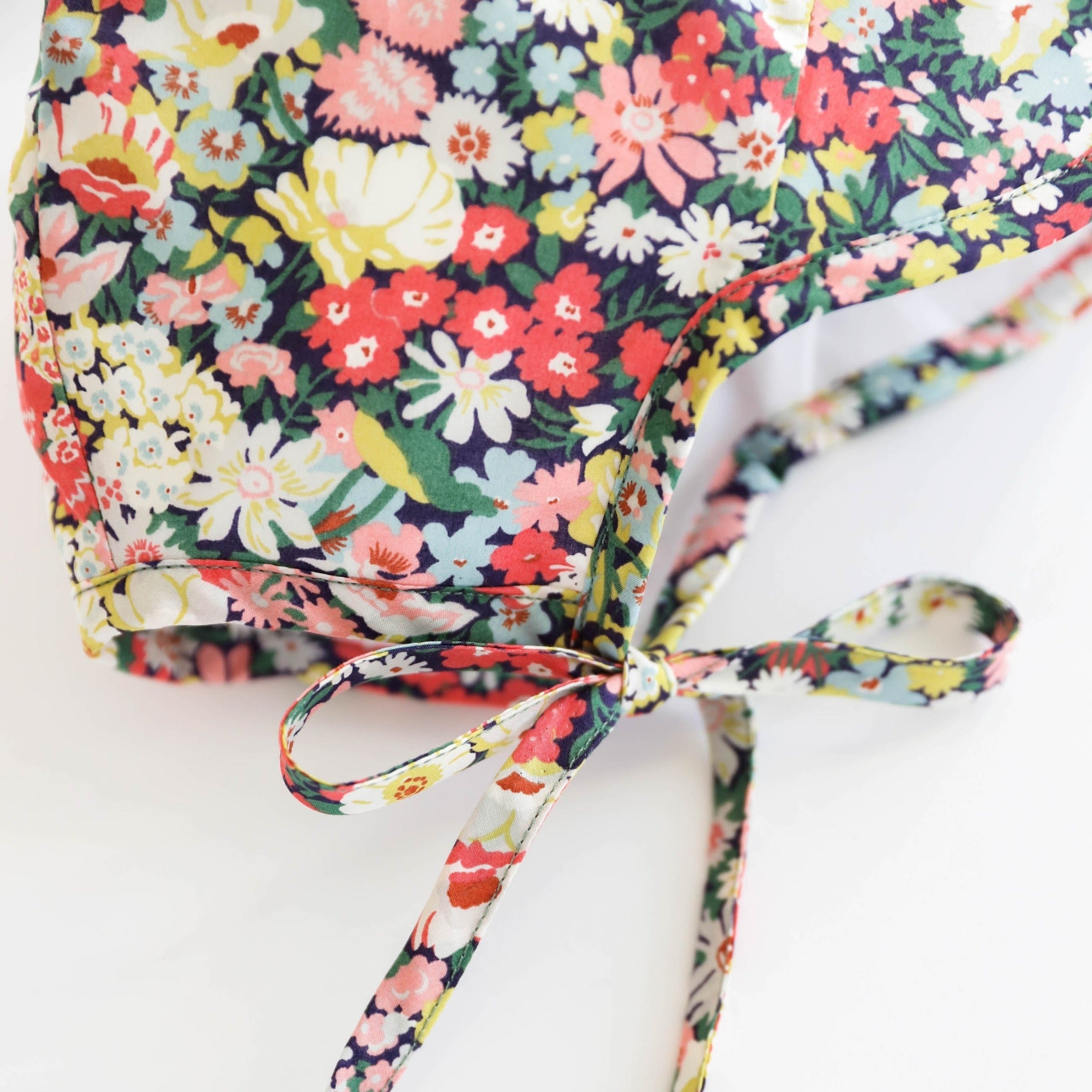 Brimmed Wild Poppy Bonnet Cotton-Lined Made with Liberty® Fabric