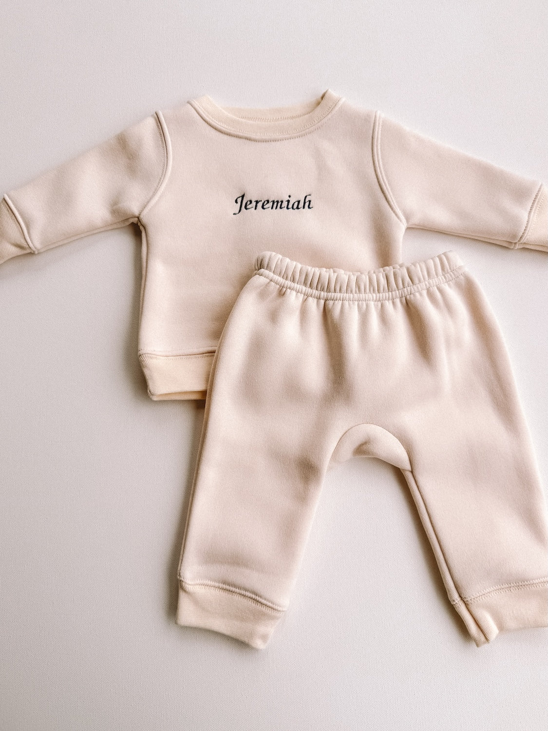 custom embroidered fleece set