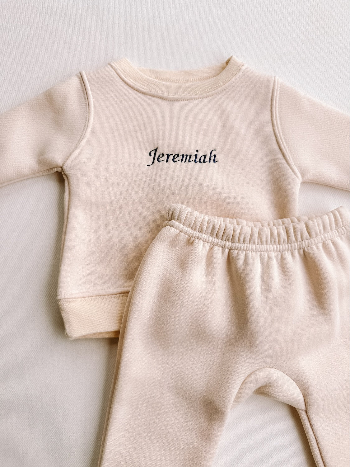 custom embroidered fleece set