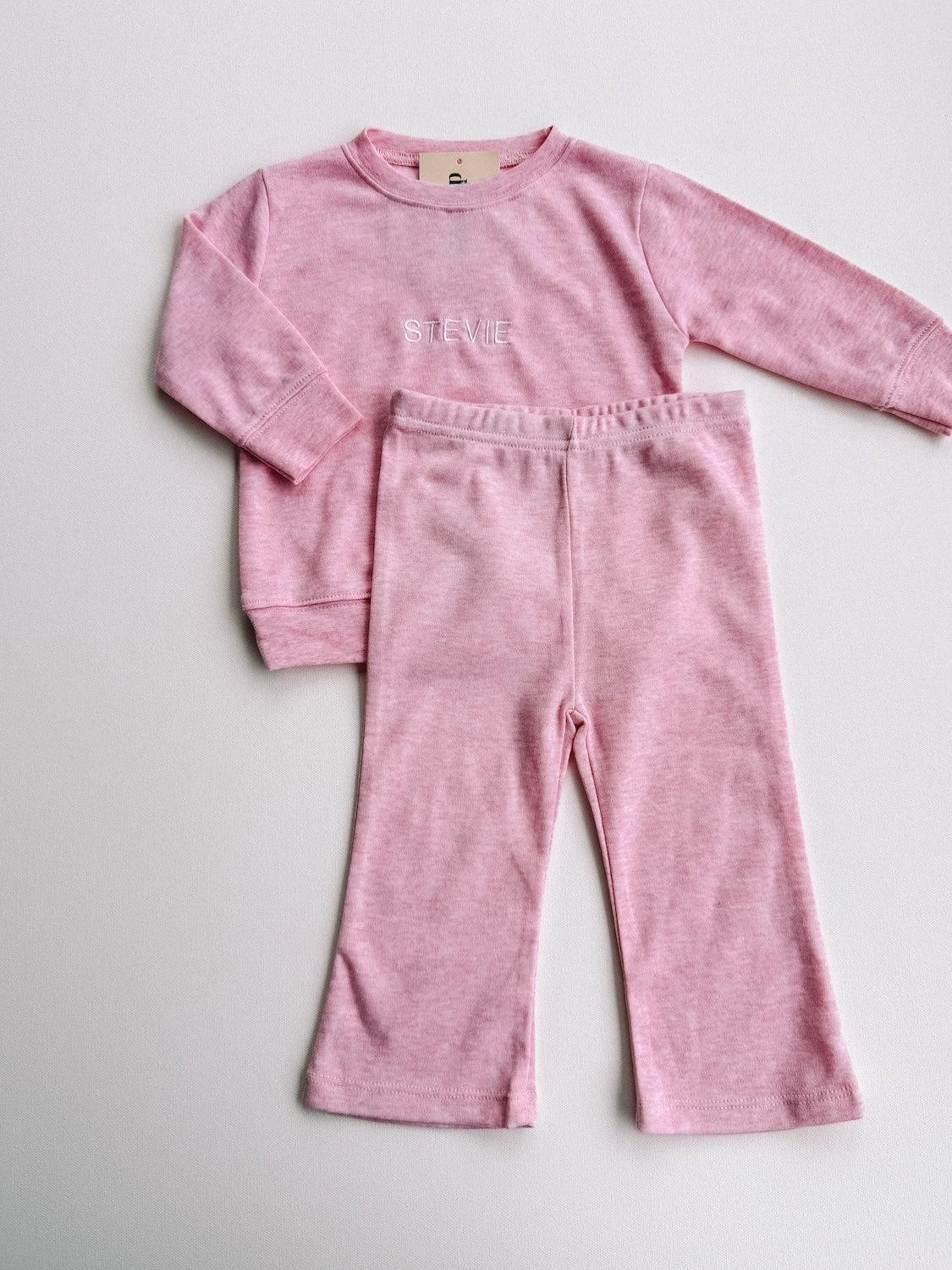 custom embroidered long sleeve flare set