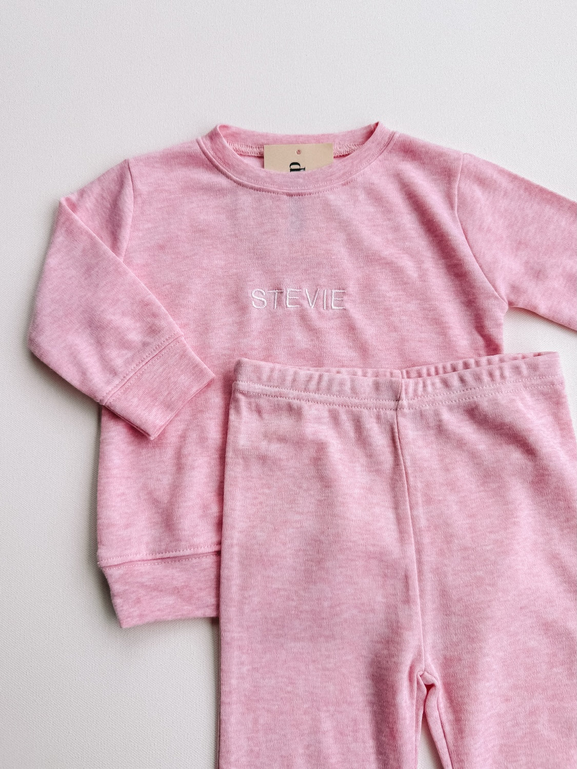 custom embroidered long sleeve flare set