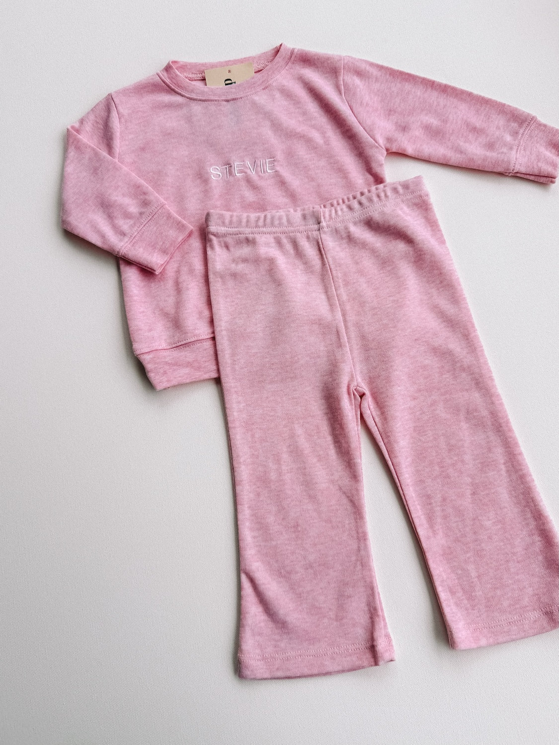 custom embroidered long sleeve flare set