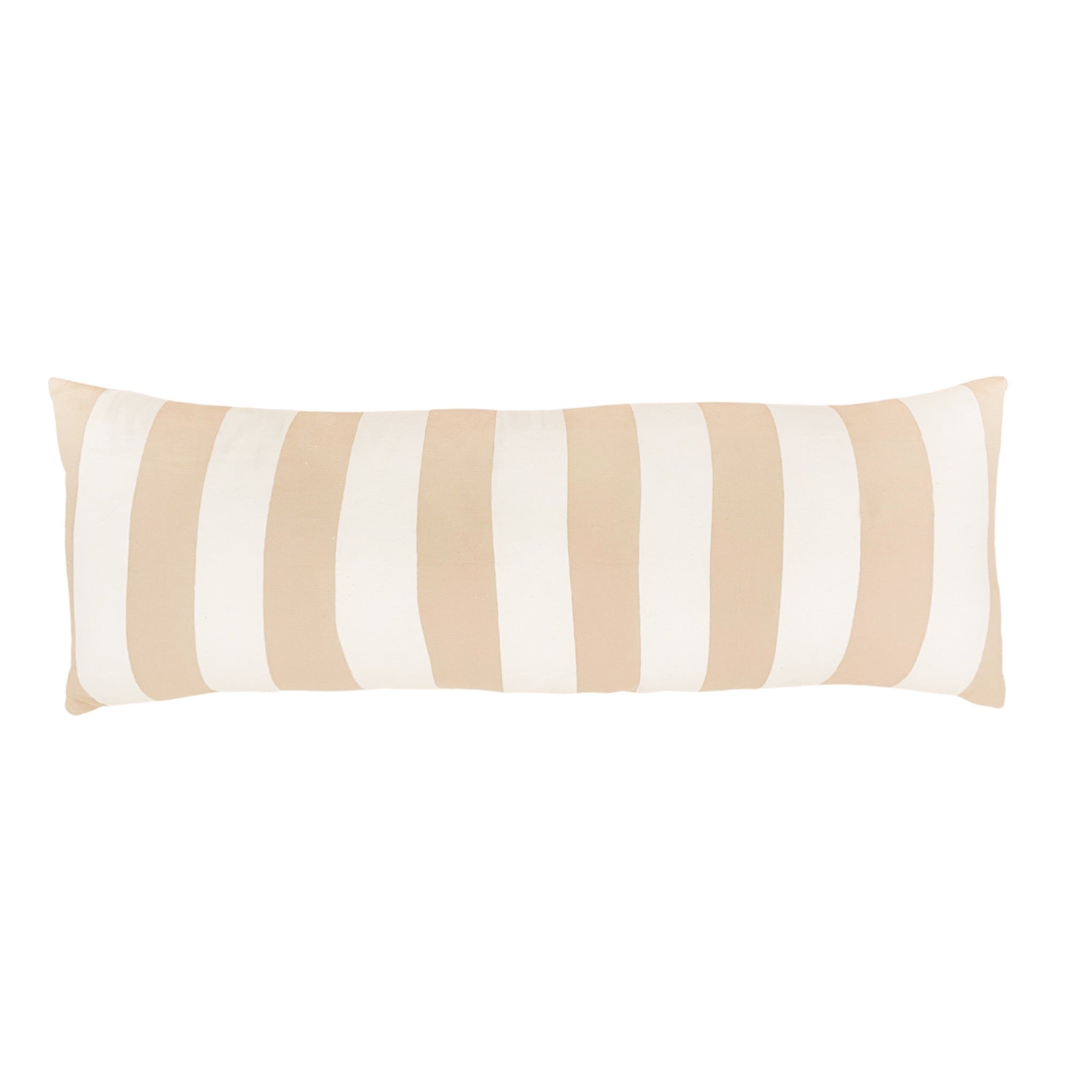 striped lumbar - pink pillow cover