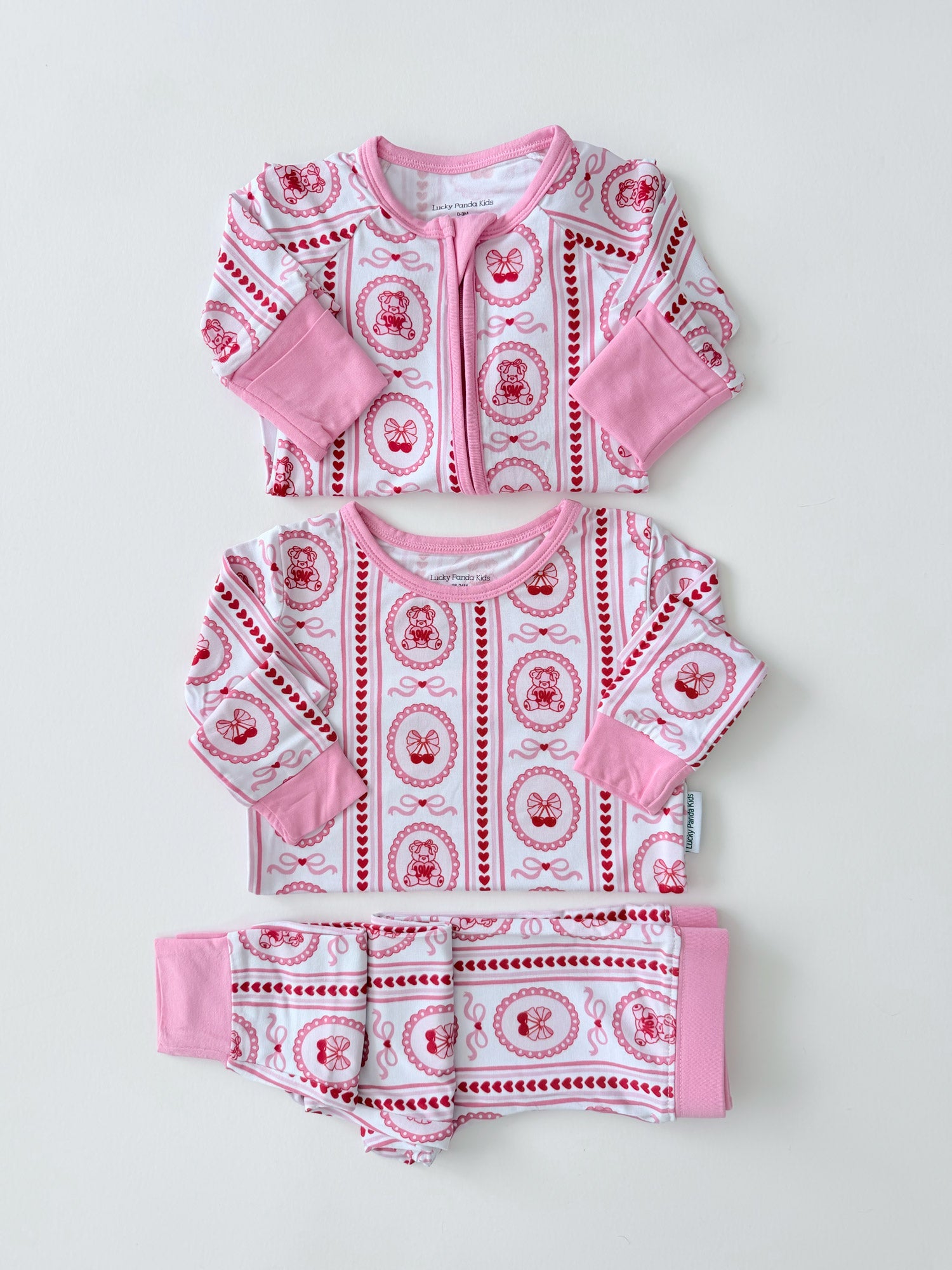 Bamboo Two Piece Set | Cherry Bear