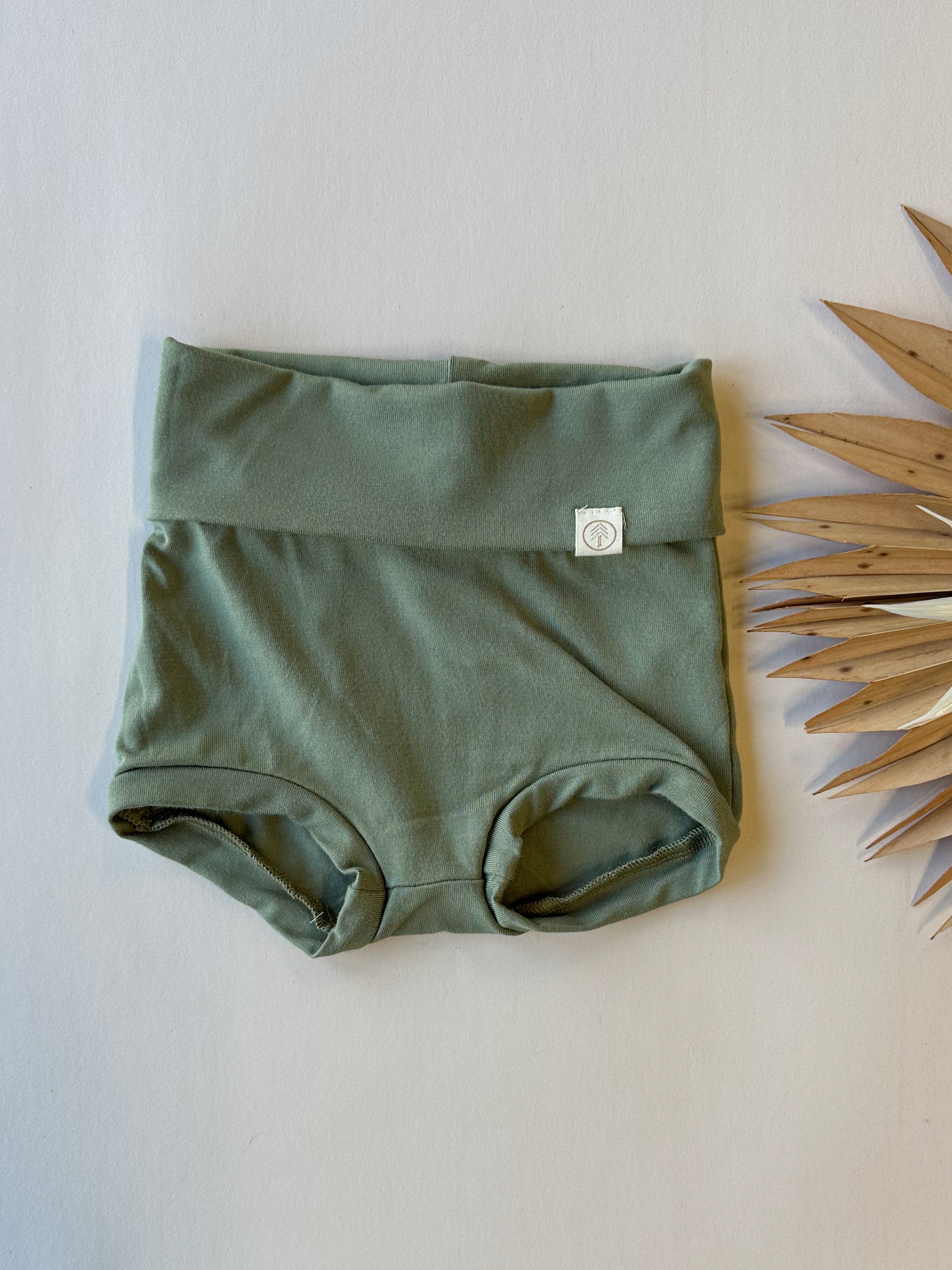 Fold Over Bloomers | Eucalyptus | Luxury Bamboo