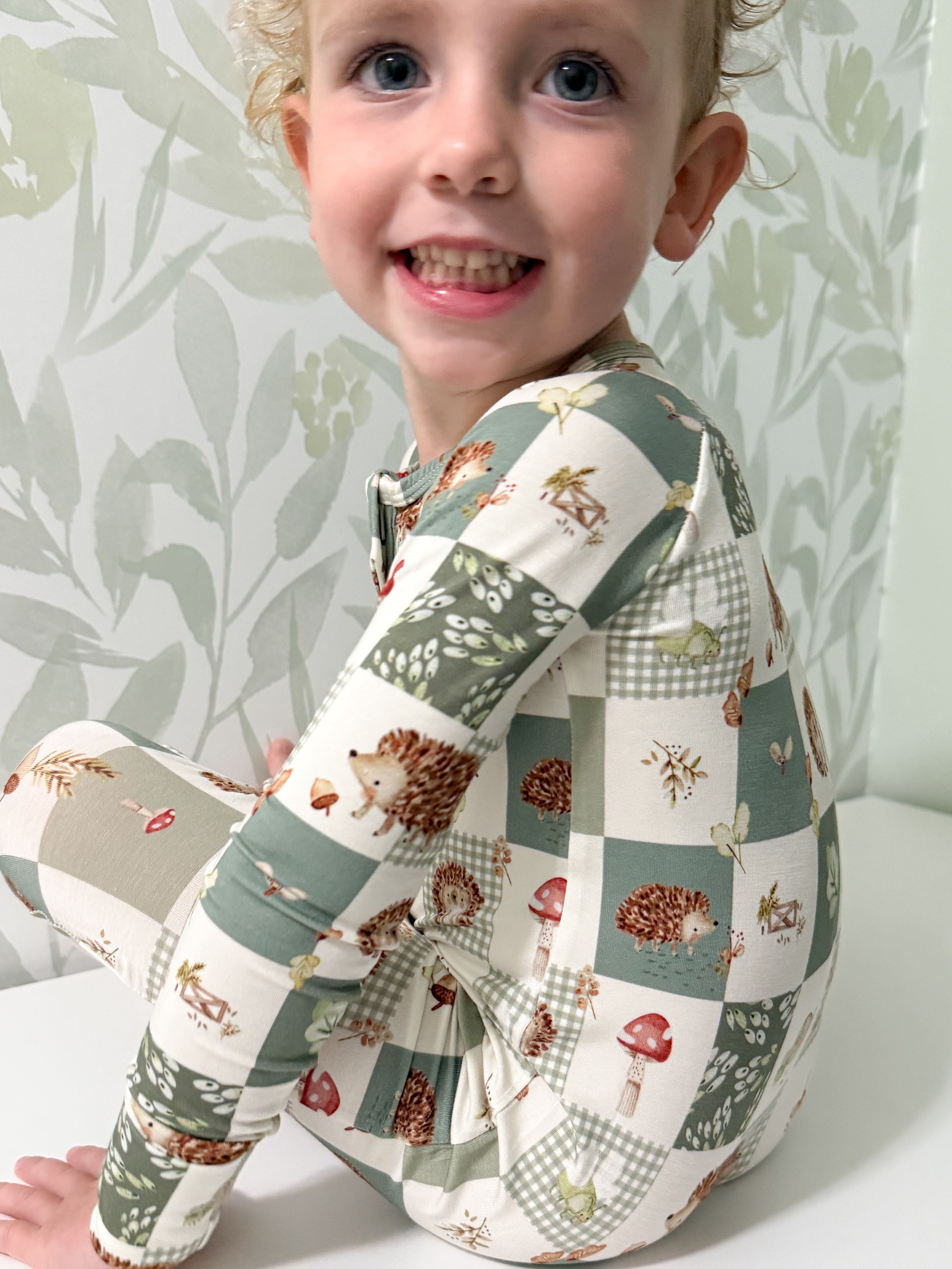 Harvest Hedgehogs Bamboo Zippy Pajamas