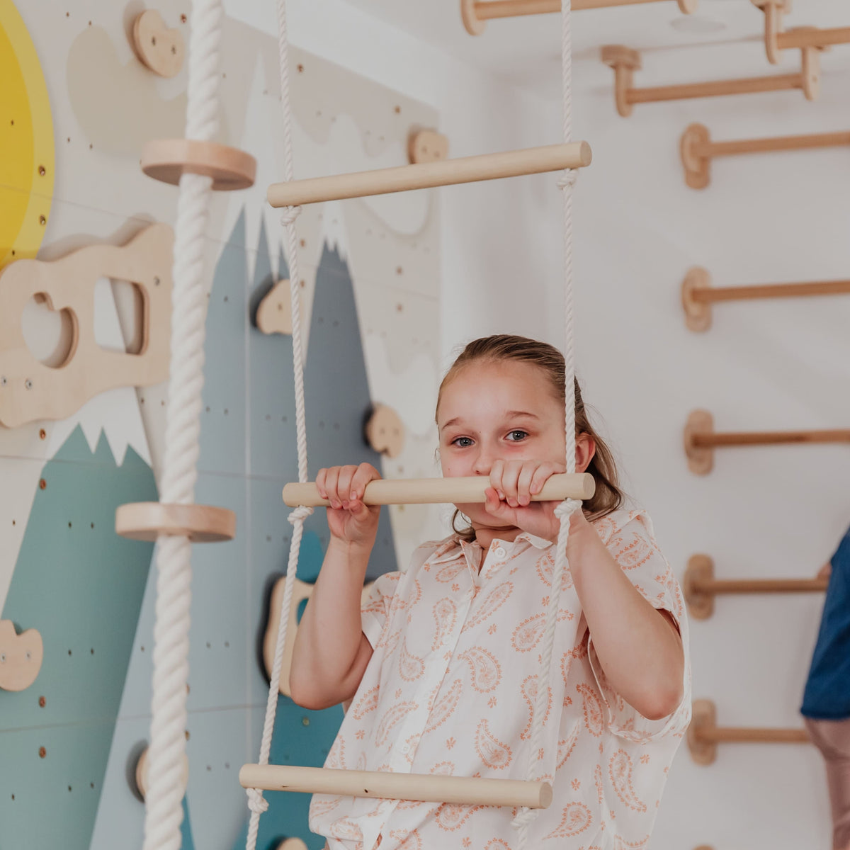 Kids Climbing Ropes