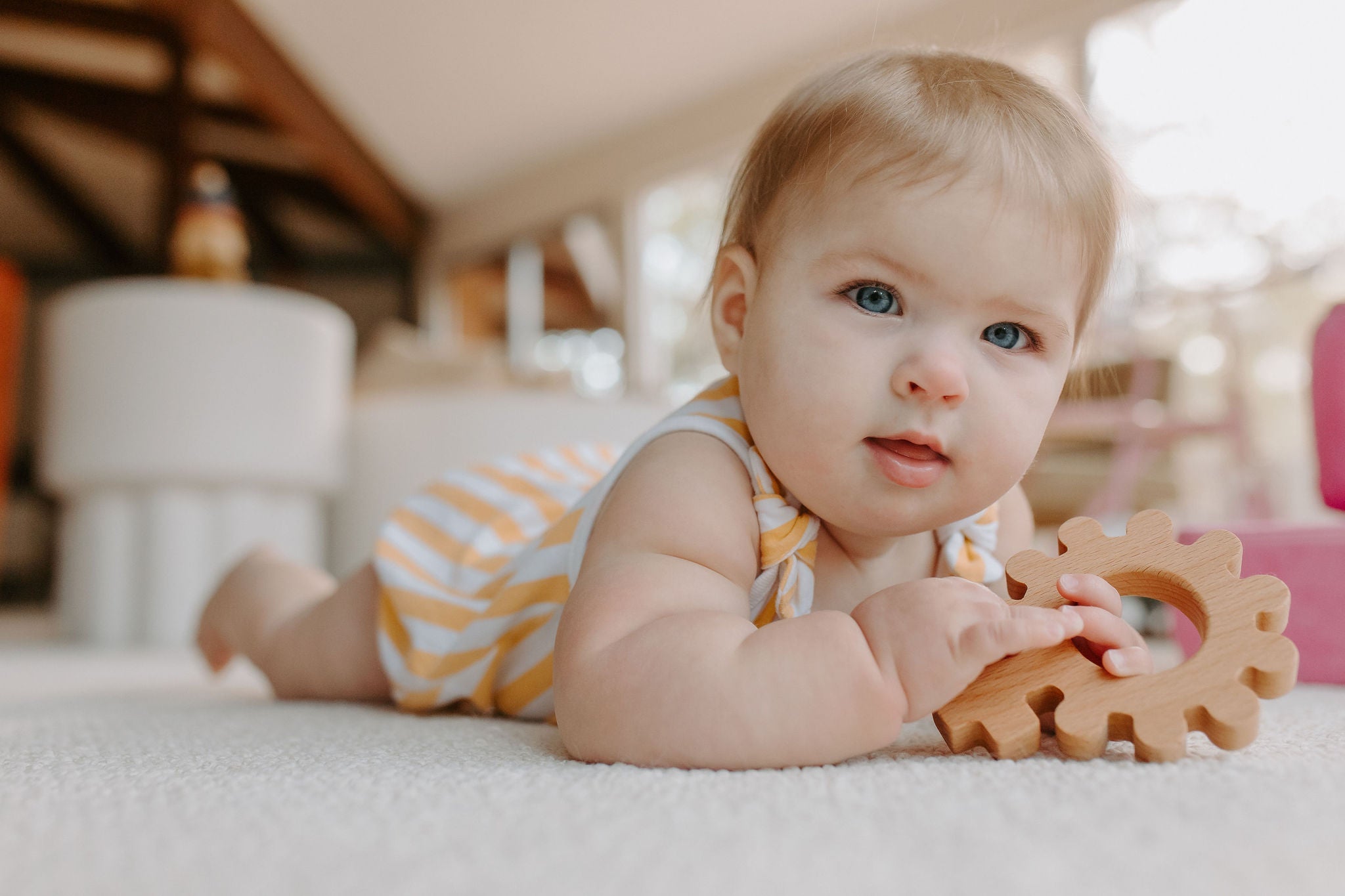 Baby's First Rosary Wooden Teether