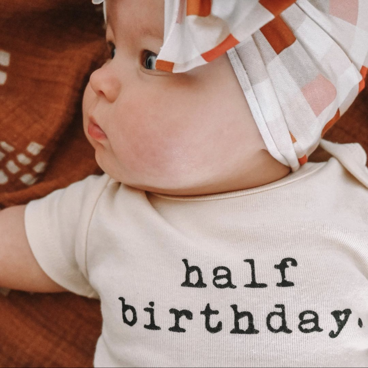 Half Birthday - Organic Cotton Bodysuit