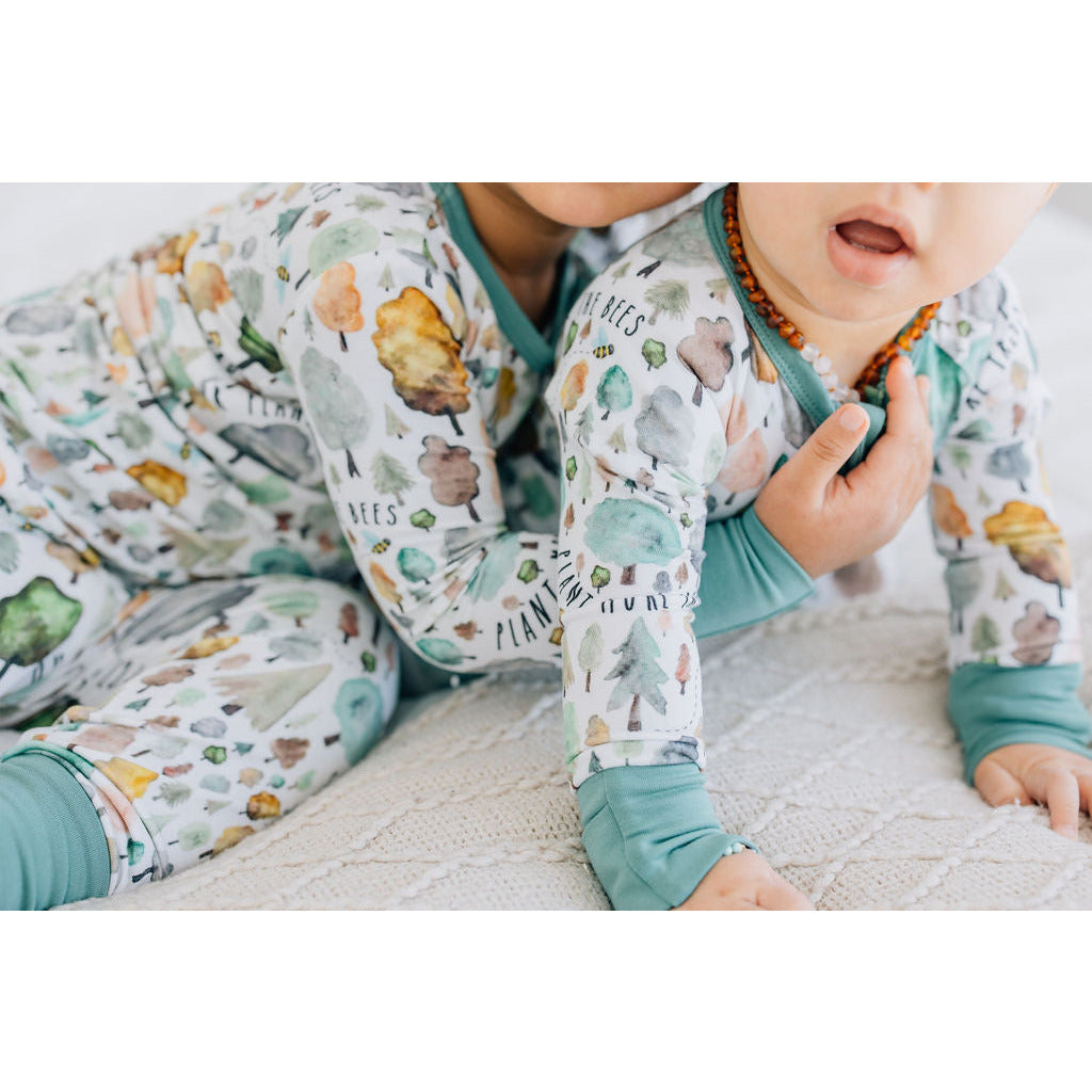 Save the Trees Zip Romper Baby & Toddler Sleepwear kindthing   