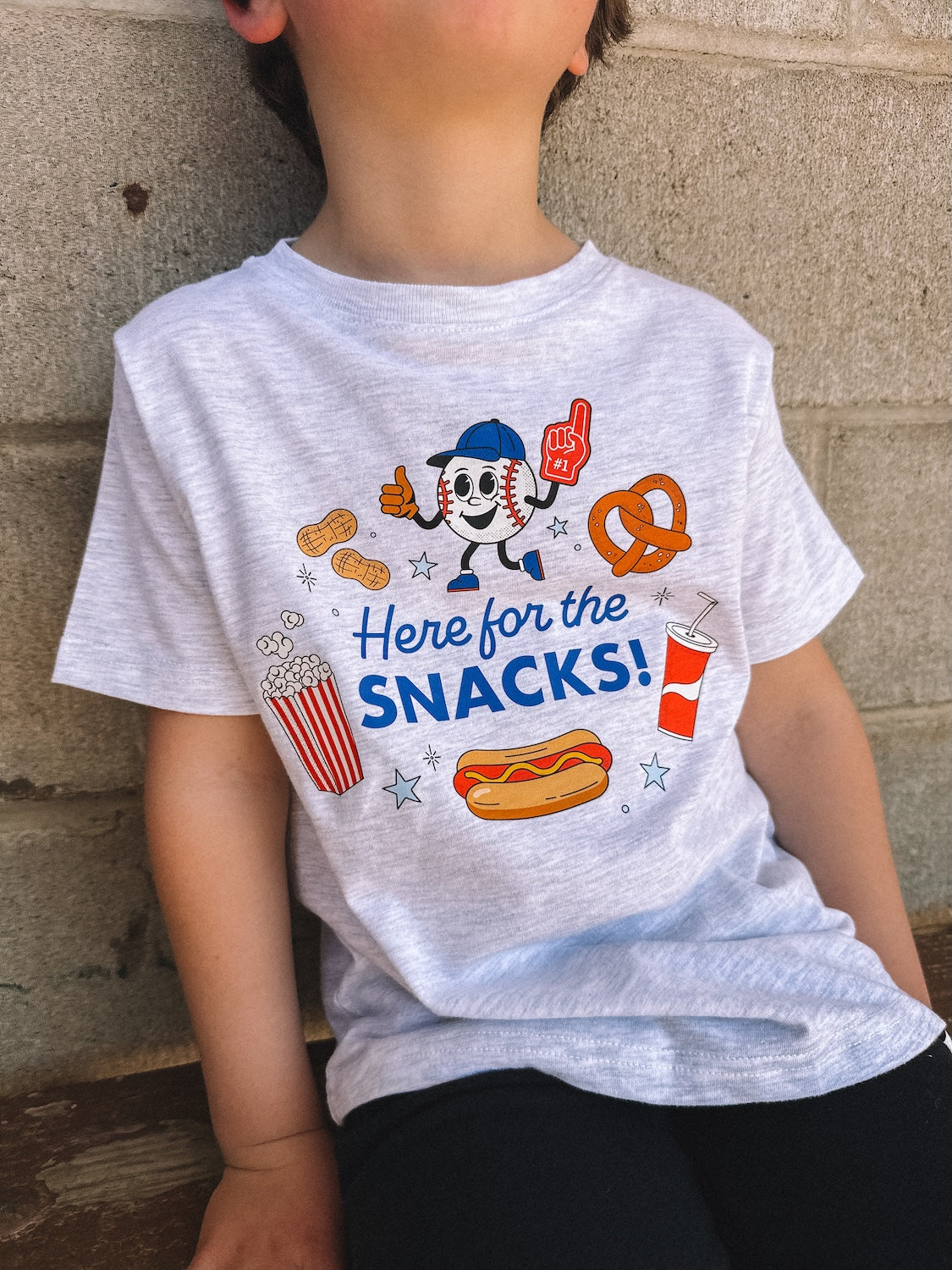 here for the snacks tee