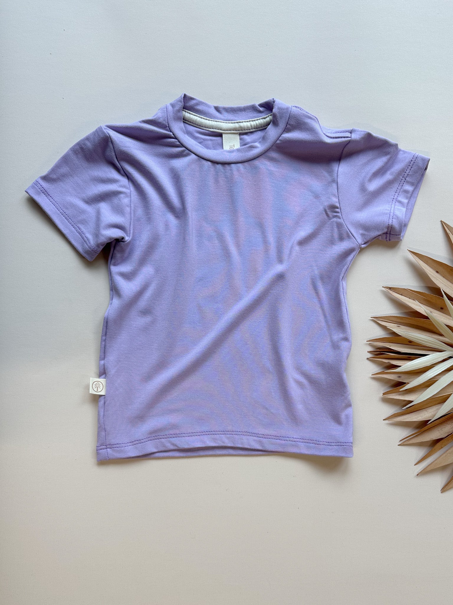 Short Sleeve Essential Tee | Lilac | Luxury Bamboo