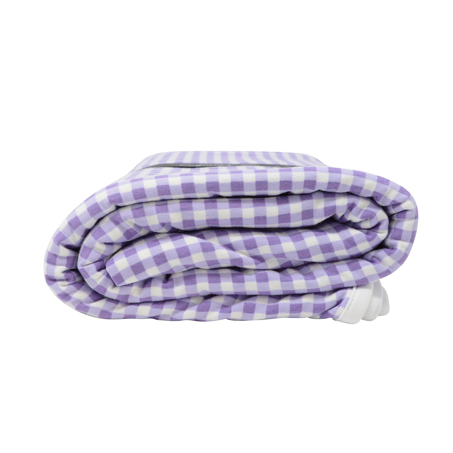 Big Kid Blanket - Sunflower Purple/Gingham Purple