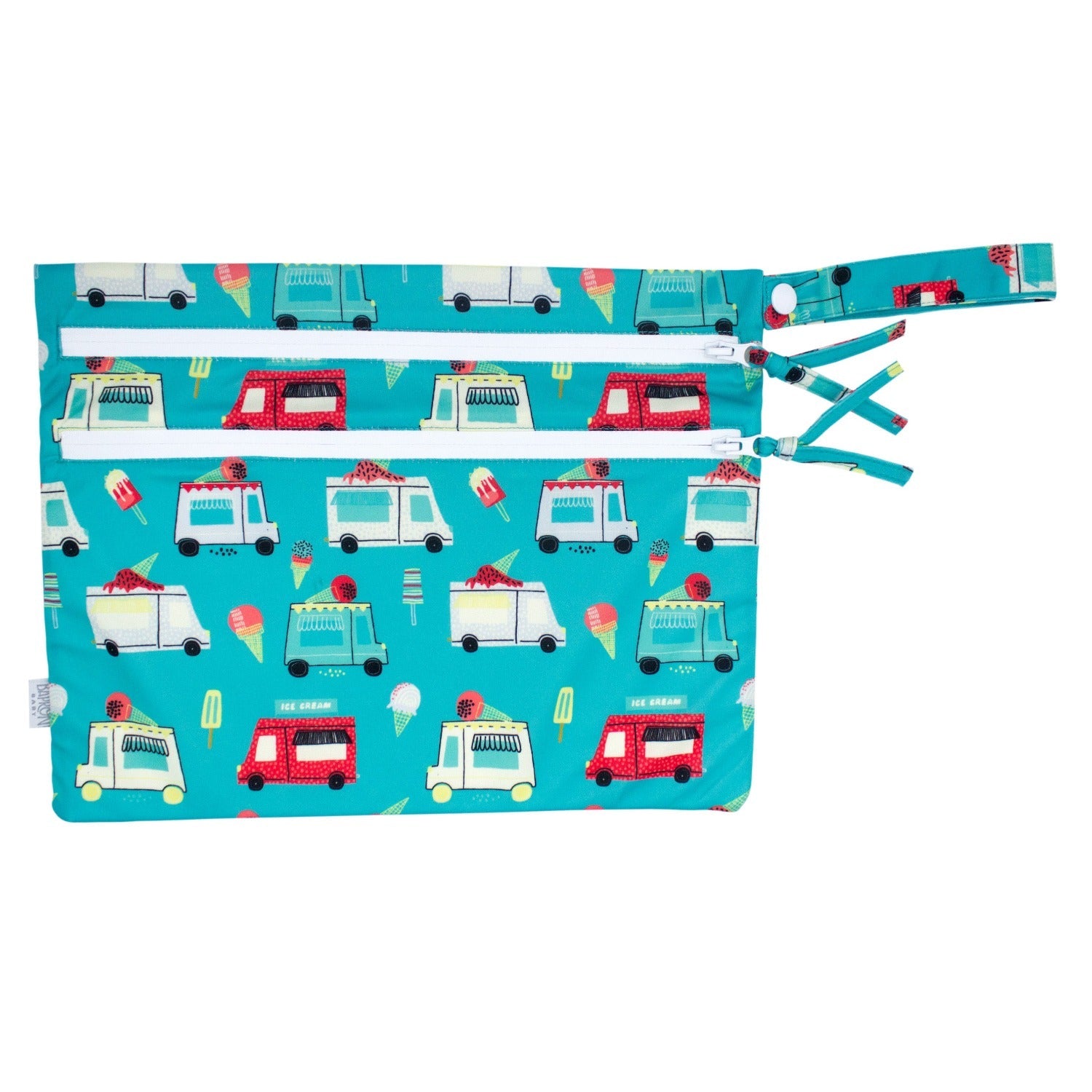 Ice Cream Truck - Waterproof Wet Bag (For mealtime, on-the-go, and more!)  BapronBaby   