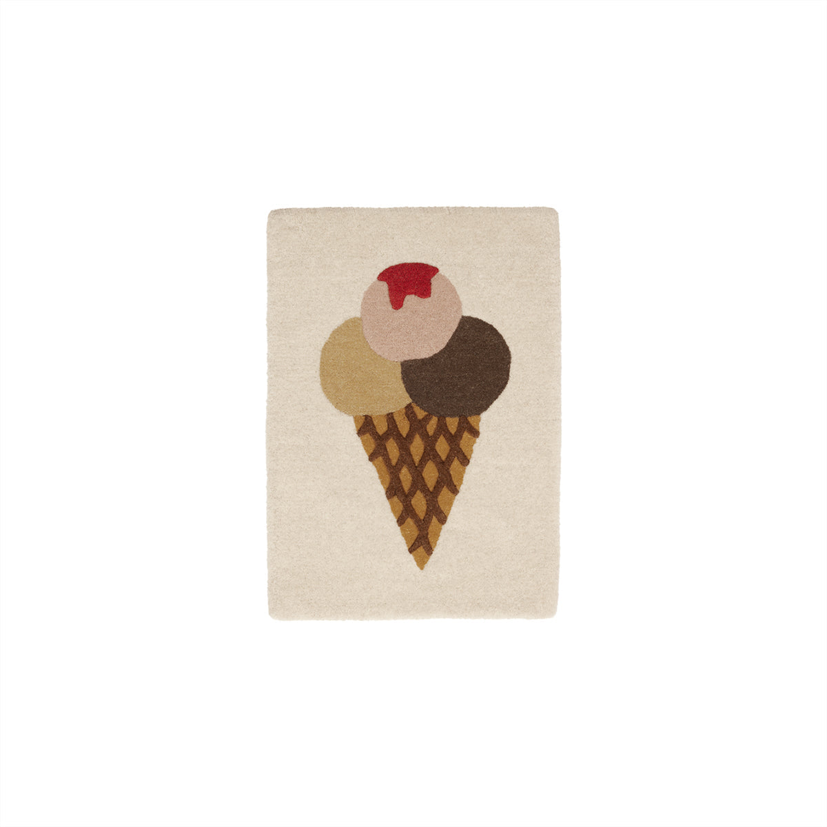 Ice Cream Tufted Miniature Rug / Wallhanger  OYOY   