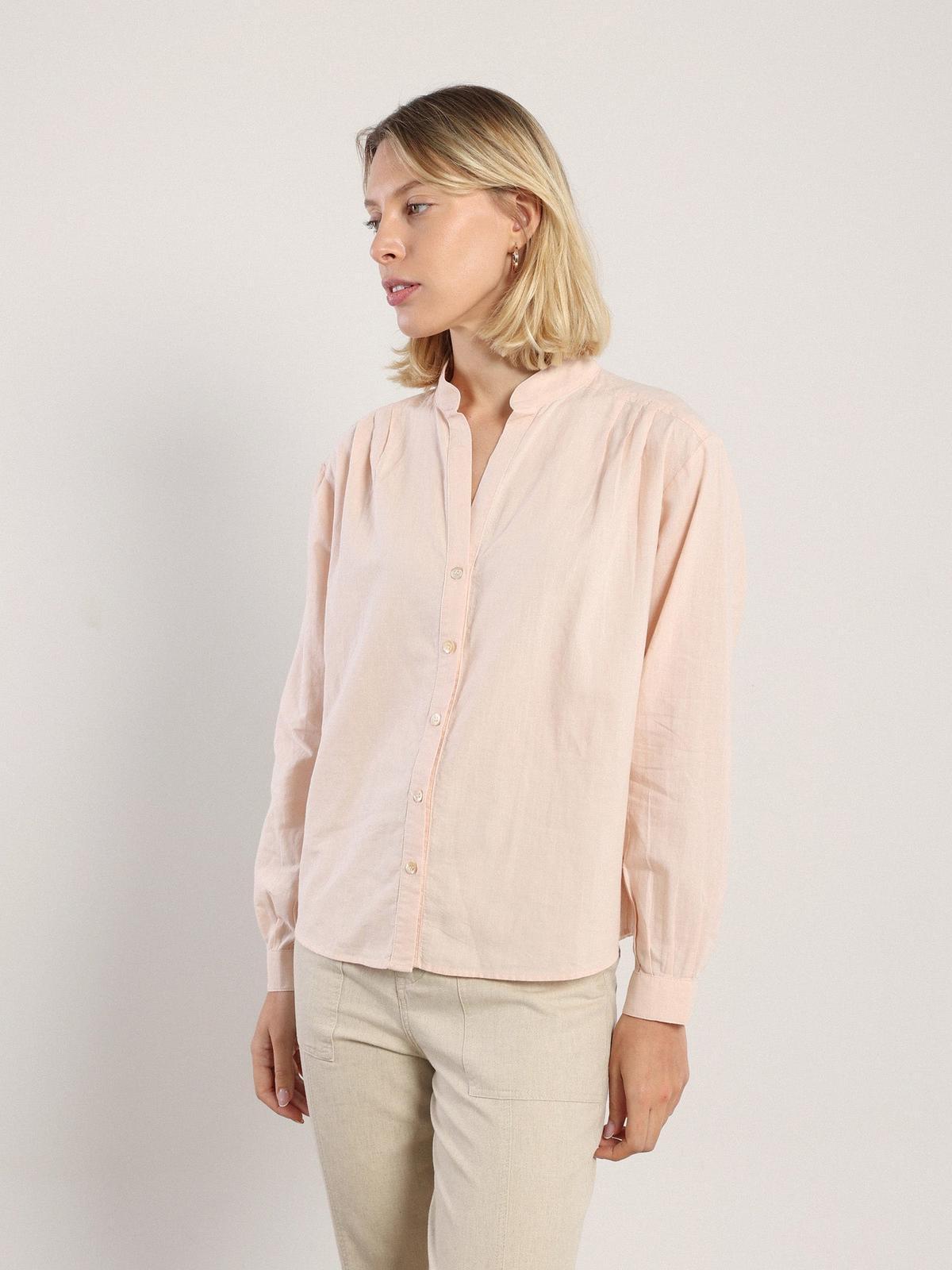Akhen Button Up - Pale Rose