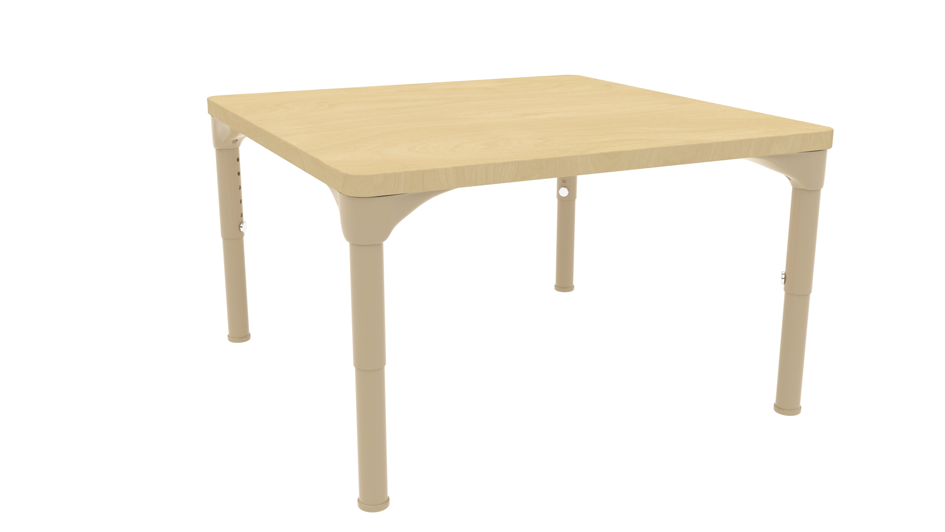 Square Adjustable Kids Table – 17" to 25" Height | Activity Table for Classrooms, Daycares & Homeschool