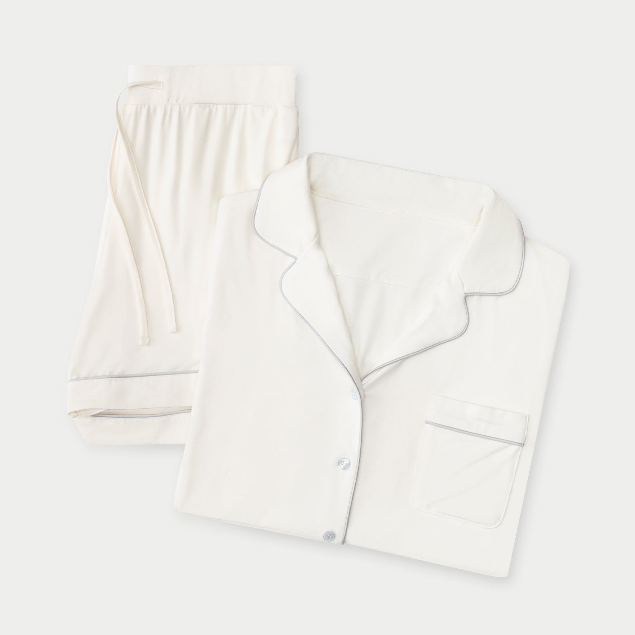 Women's Bamboo Stretch-Knit Short Sleeve Pajama Set