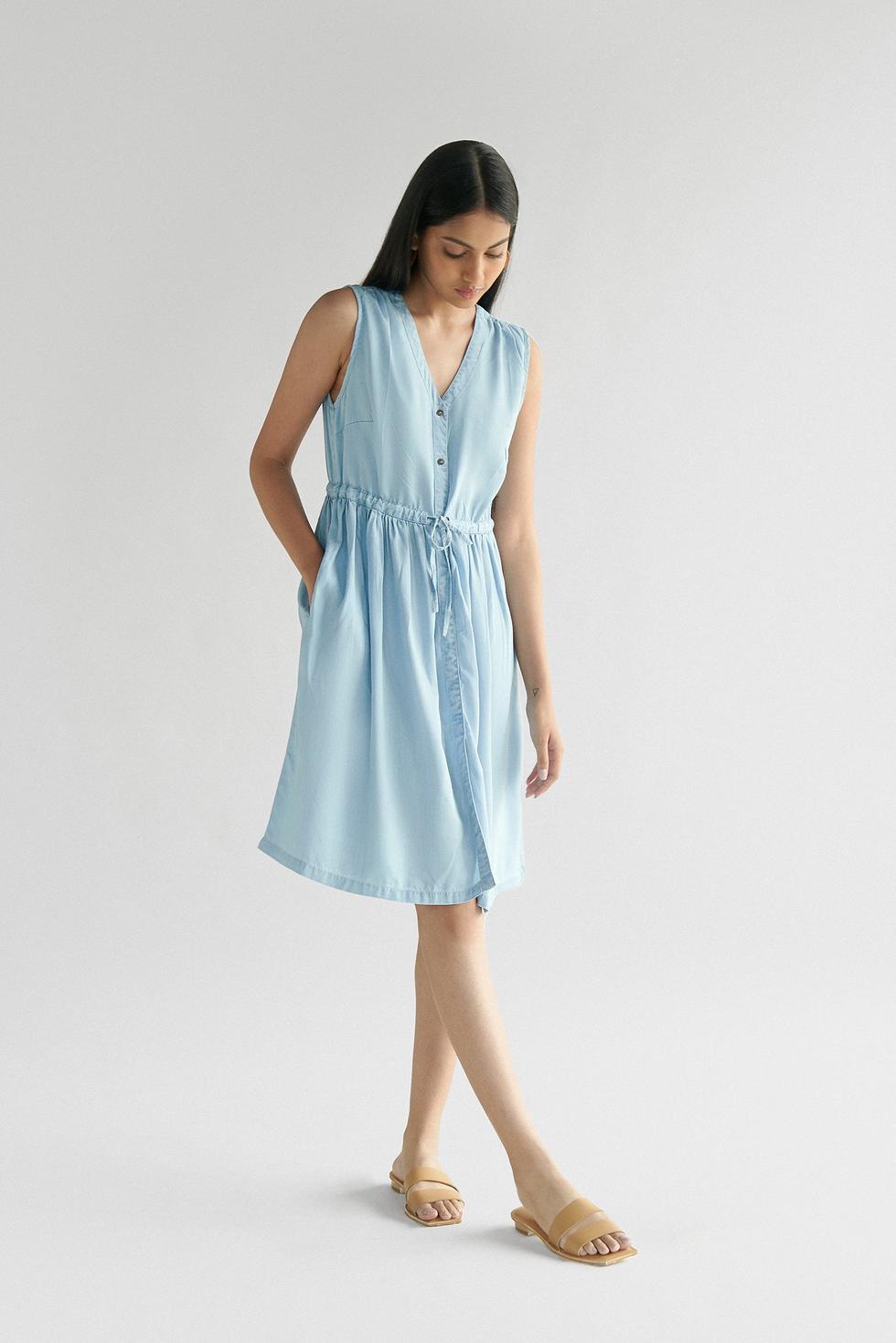 Pina Colada Dress - Ocean Blue